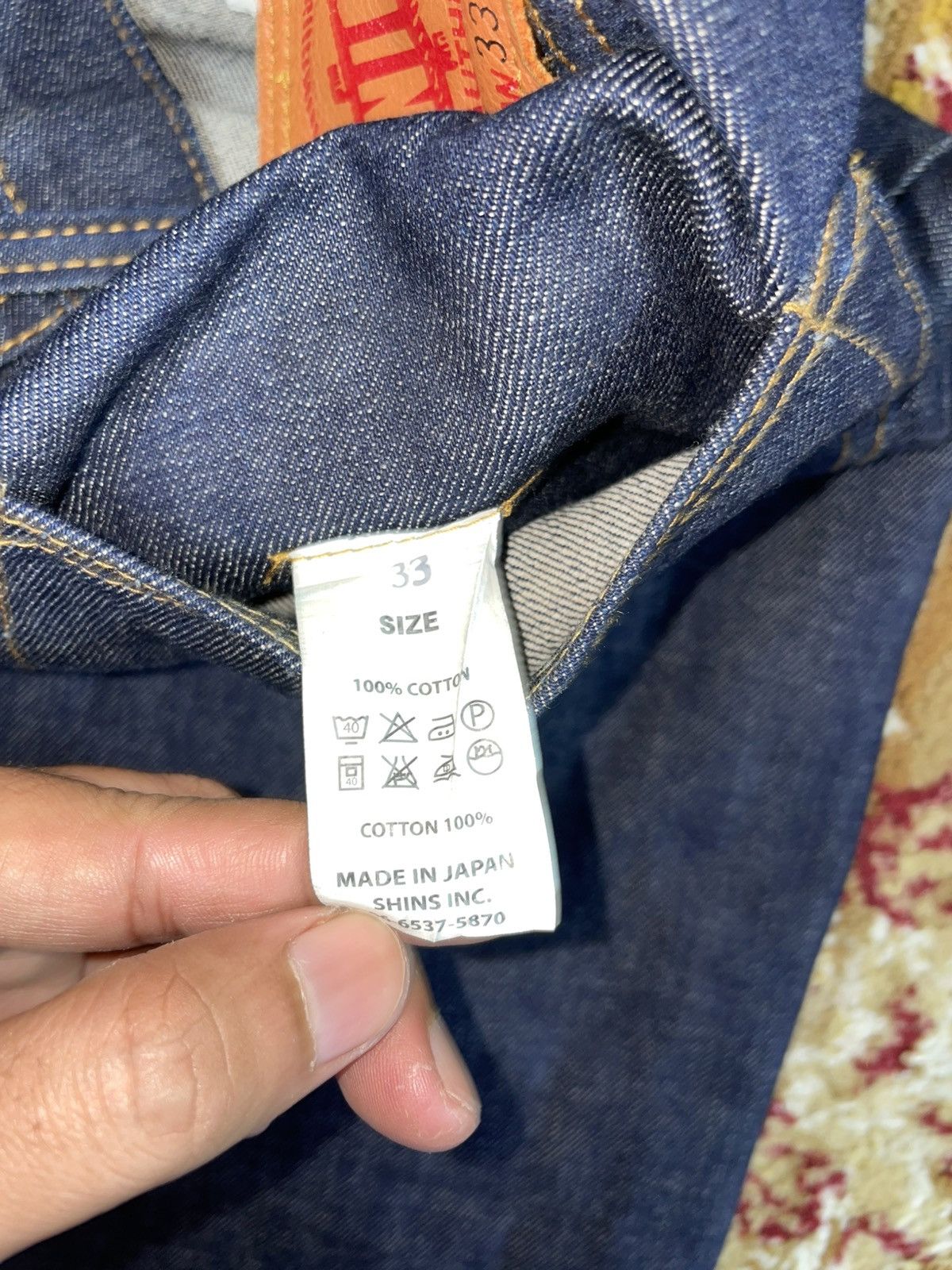 Japanese Brand Denime Jeans Size US 33 - 8 Thumbnail