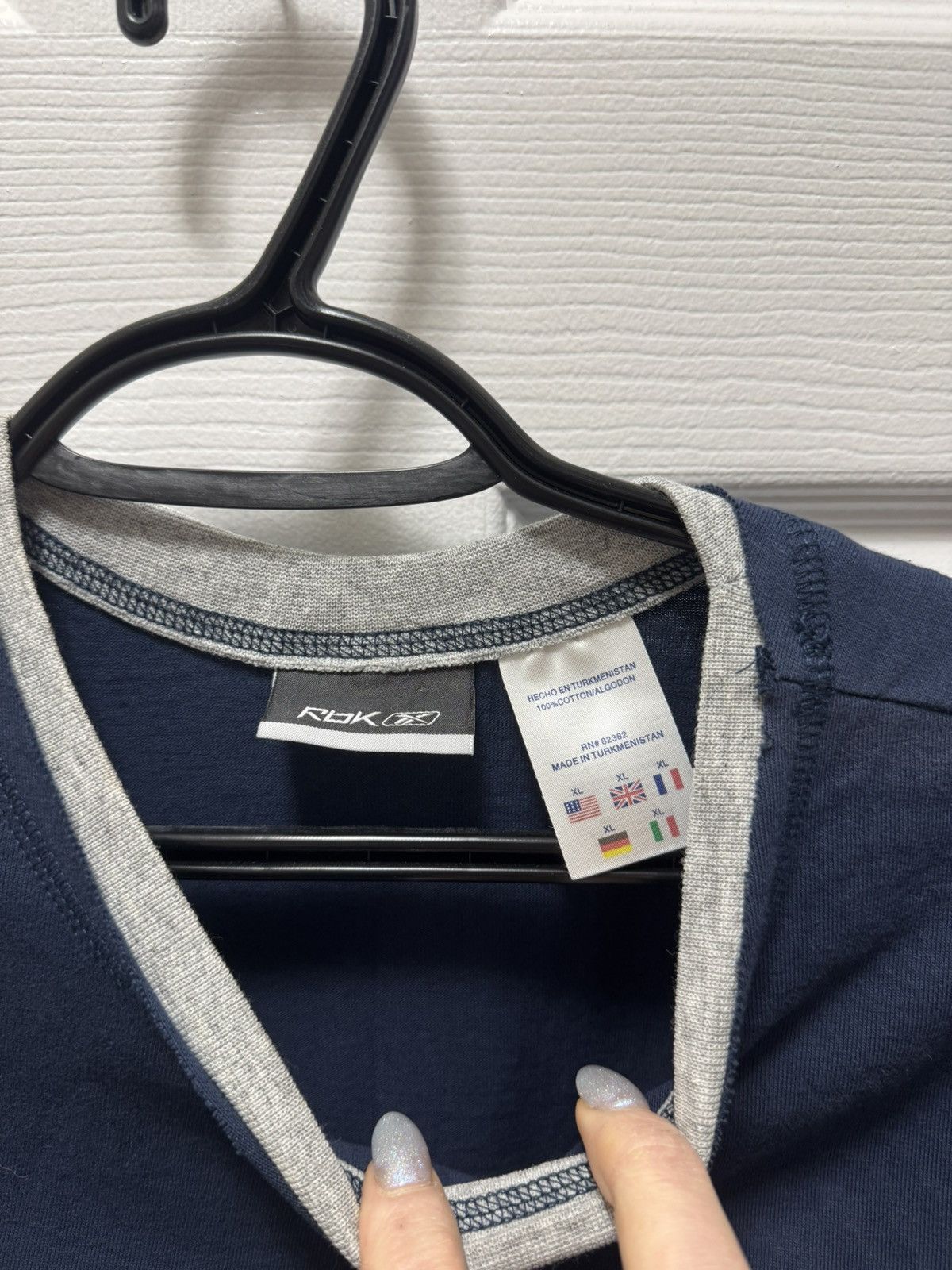 Reebok Reebok RBK Vintage Double Layered Tank Top Hockey Navy Size US XL / EU 56 / 4 - 2 Thumbnail