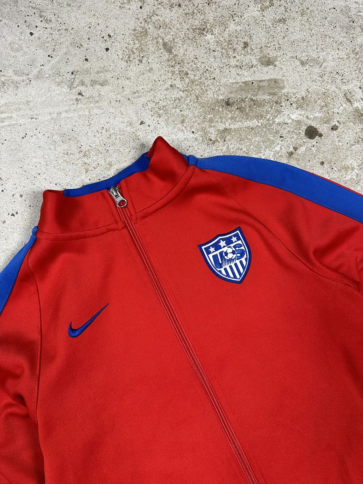 Nike × Vintage Vintage Nike US Soccer Track Jacket Swoosh Full Zip Size US XS / EU 42 / 0 - 5 Thumbnail