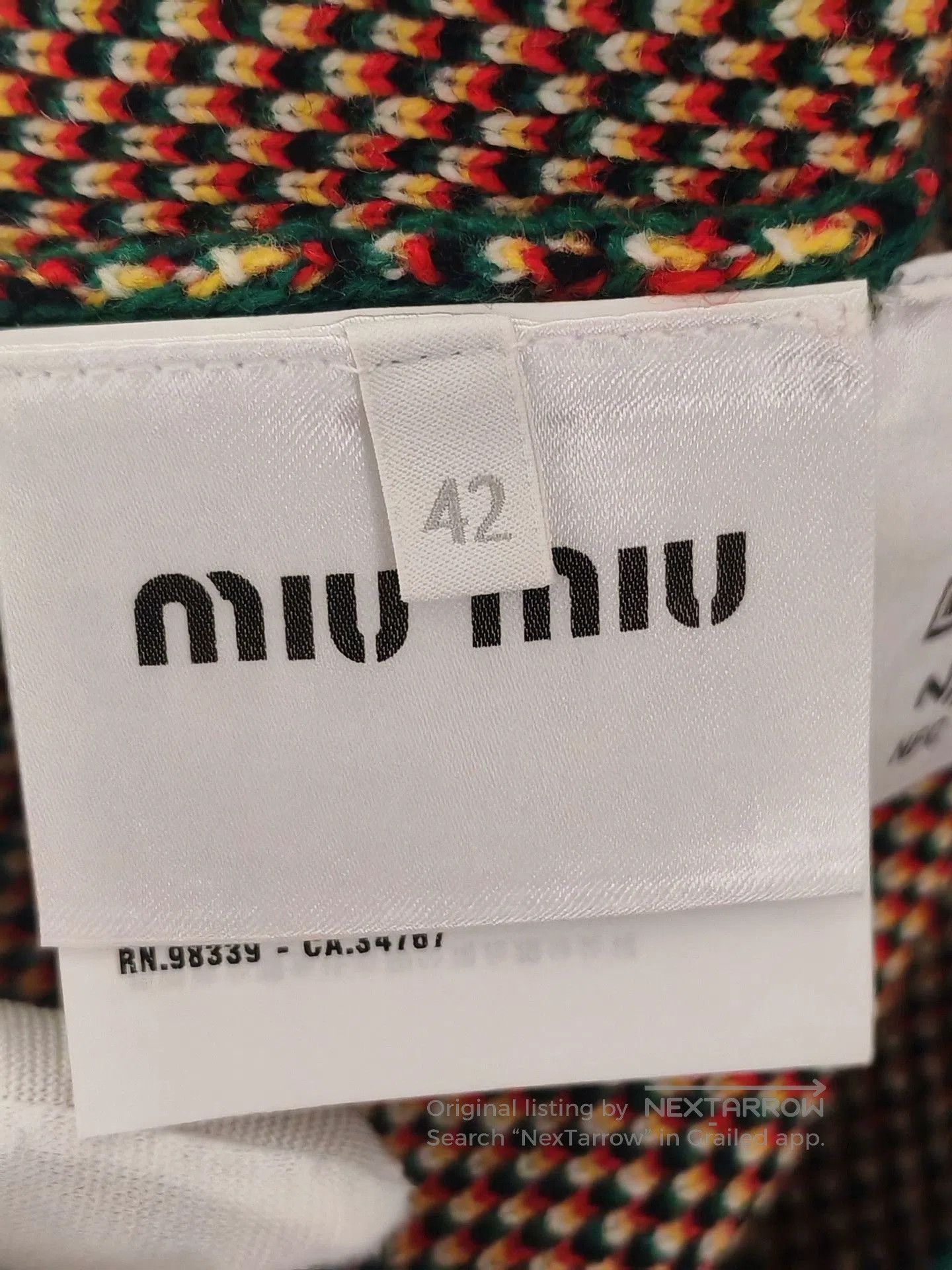 Miu Miu Miu Miu Plaid Knit Set. Size M / US 6-8 / IT 42-44 - 9 Thumbnail