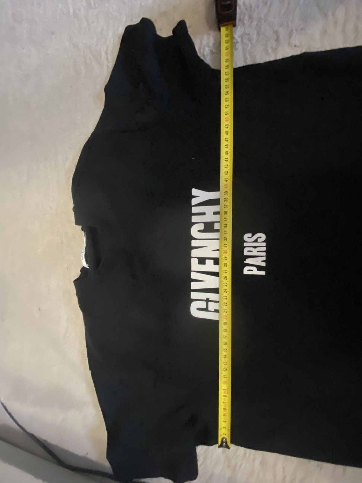 Givenchy Givenchy Luxury Black distressed tee hype drill tee Size US L / EU 52-54 / 3 - 7 Thumbnail
