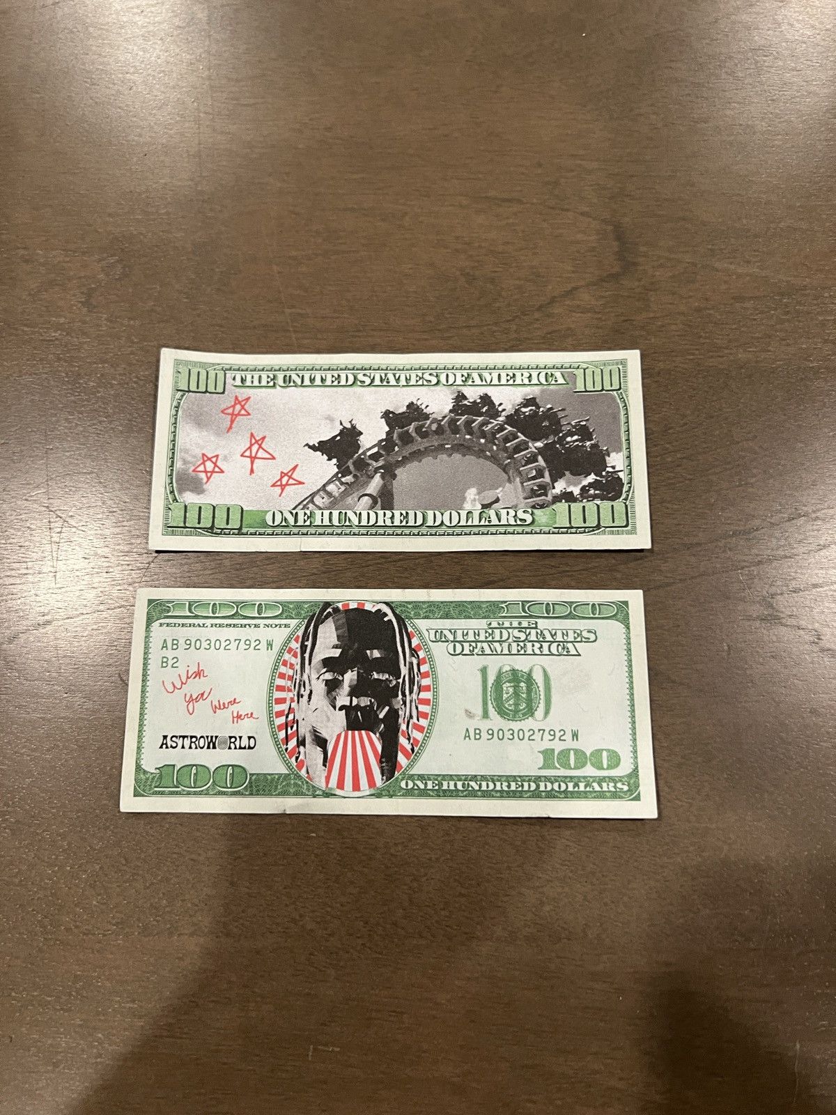 Travis Scott Travis Scott Astroworld 2x $100 Bill / 2x Season Pass Combo Size ONE SIZE - 6 Thumbnail