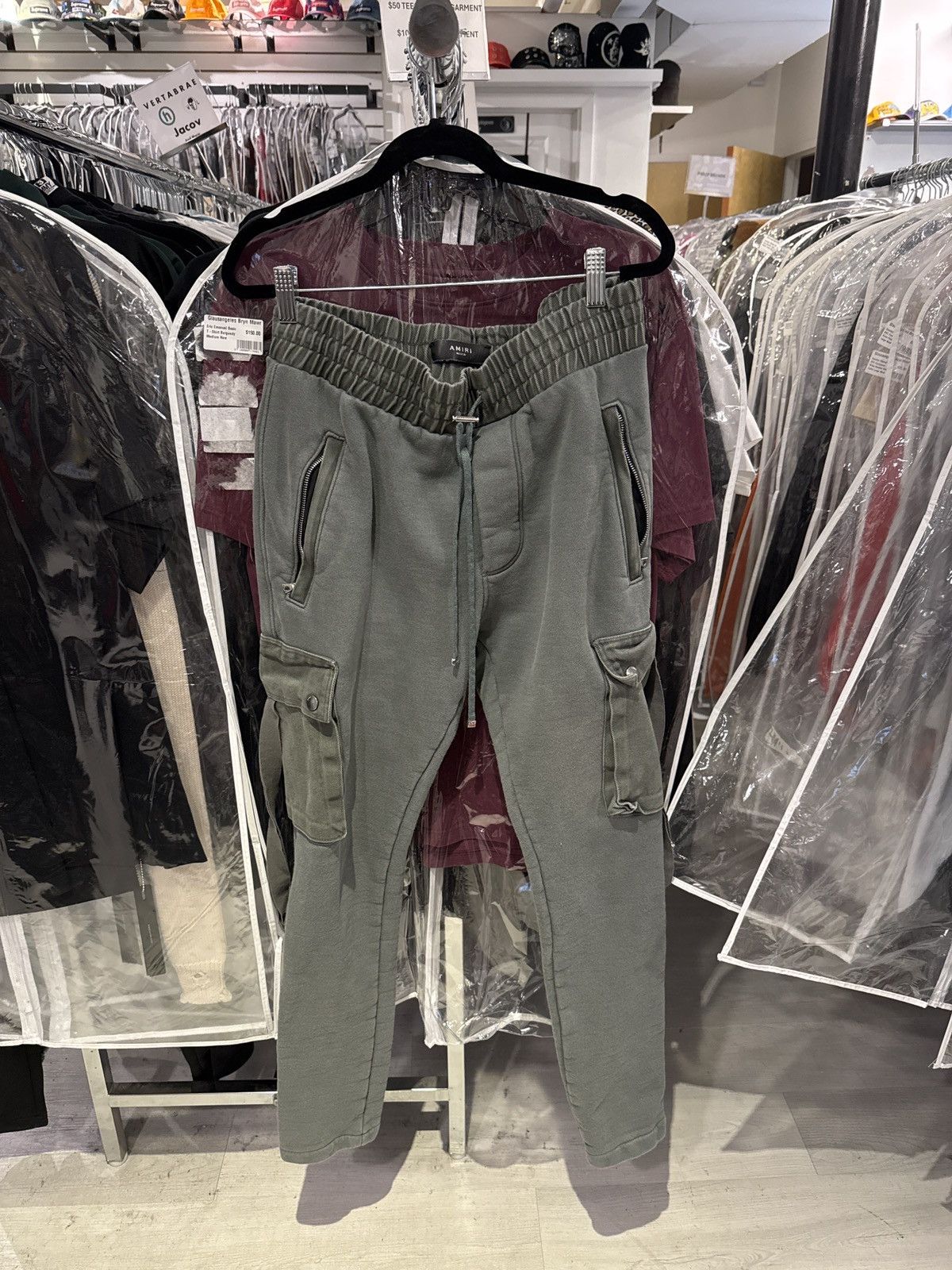 Amiri Amiri Green Joggers Size Medium Size US 33 - 1 Thumbnail