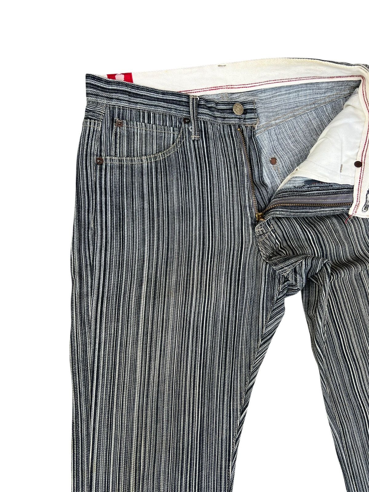 Schlussel BLUE WAY Japan Striped Flare Jeans Size US 30 / EU 46 - 8 Thumbnail