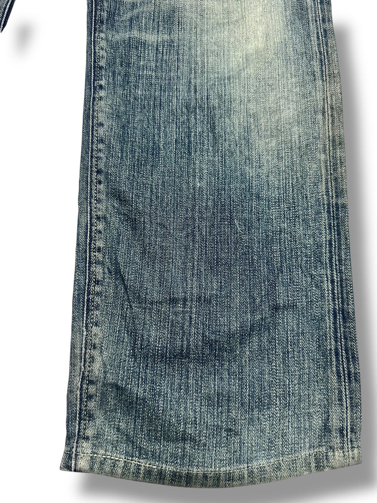 Japanese Brand Vintage Back Number 02 Baggy Loose Style Faded Wash Size US 33 - 11 Thumbnail