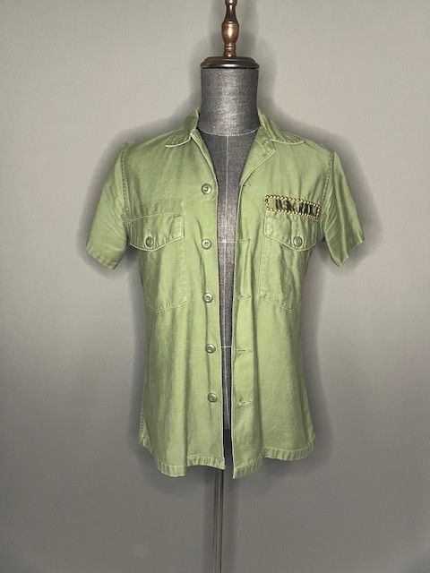 Other US Military issued ARMY custom studded button shirt details Size US M / EU 48-50 / 2 - 1 Thumbnail