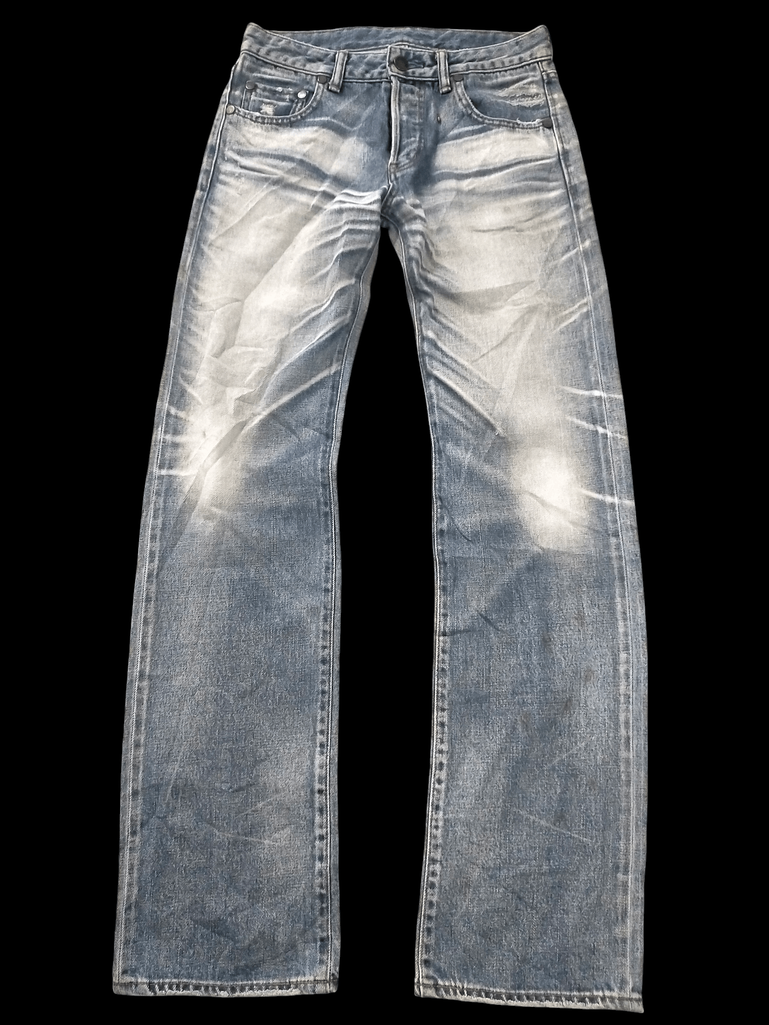 14th Addiction × If Six Was Nine × Japanese Brand 🔥 Mudwash Distressed Stunning Lure Selvedge Jeans Size US 28 / EU 44 - 1 Thumbnail