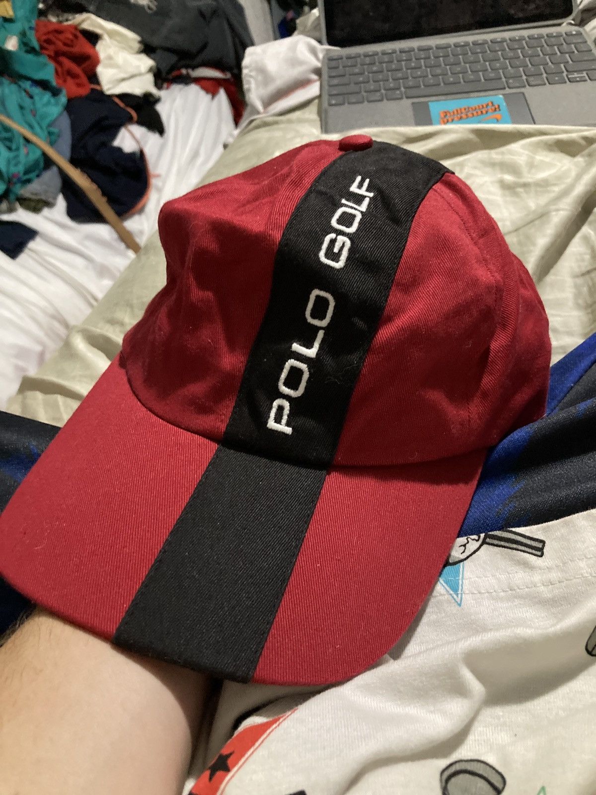 Polo Ralph Lauren × Vintage VTG 90s POLO GOLF STRAPBACK HAT USA MADE Size ONE SIZE - 1 Thumbnail
