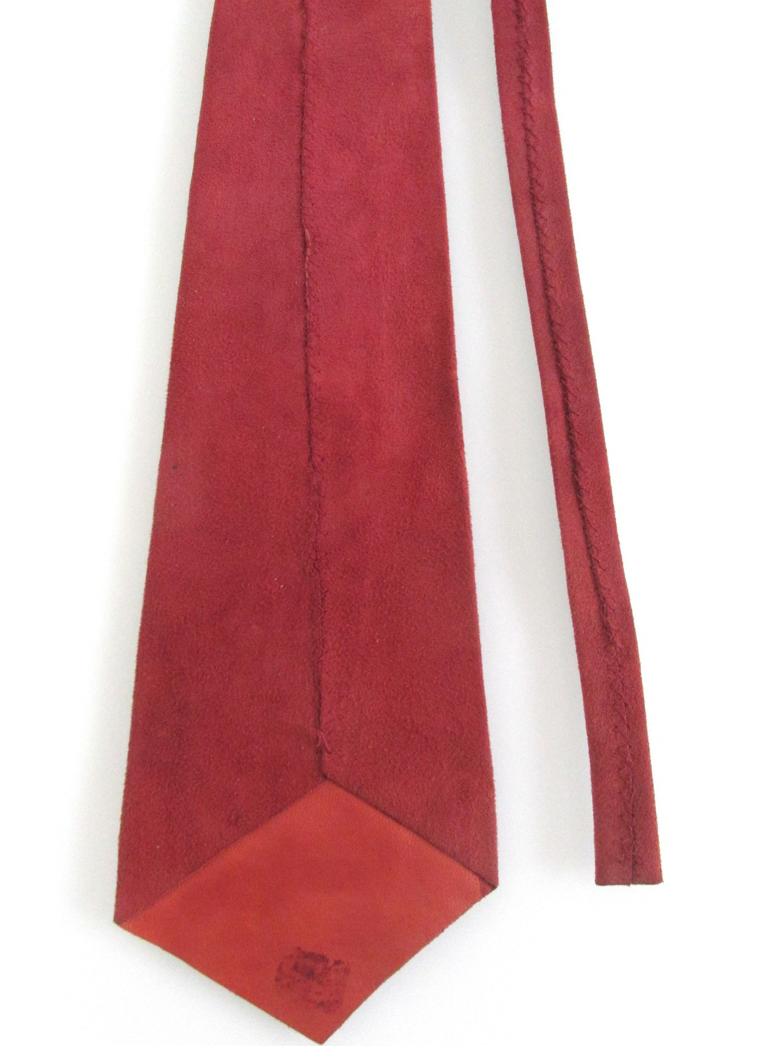 Vintage Vintage Suede Men's Ties Size ONE SIZE - 4 Thumbnail