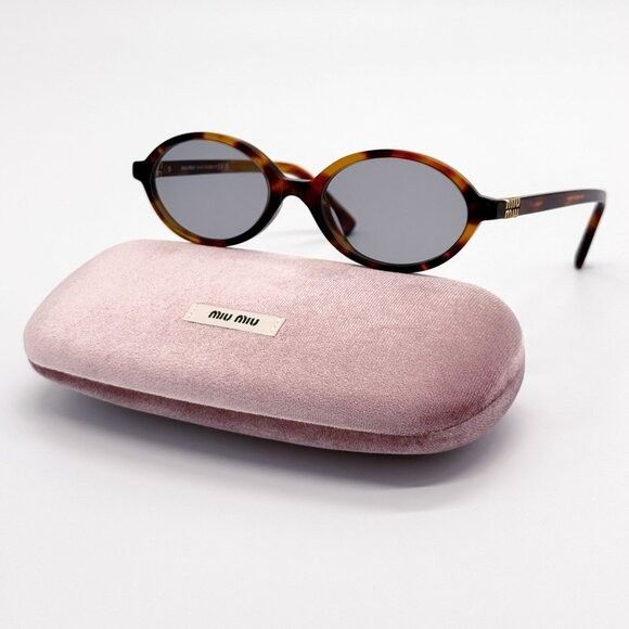 Miu Miu NEW MIU MIU SUNGLASSES MU04ZS 21C40O HAVANA WOMEN MU 04ZS SM Size ONE SIZE - 1 Thumbnail