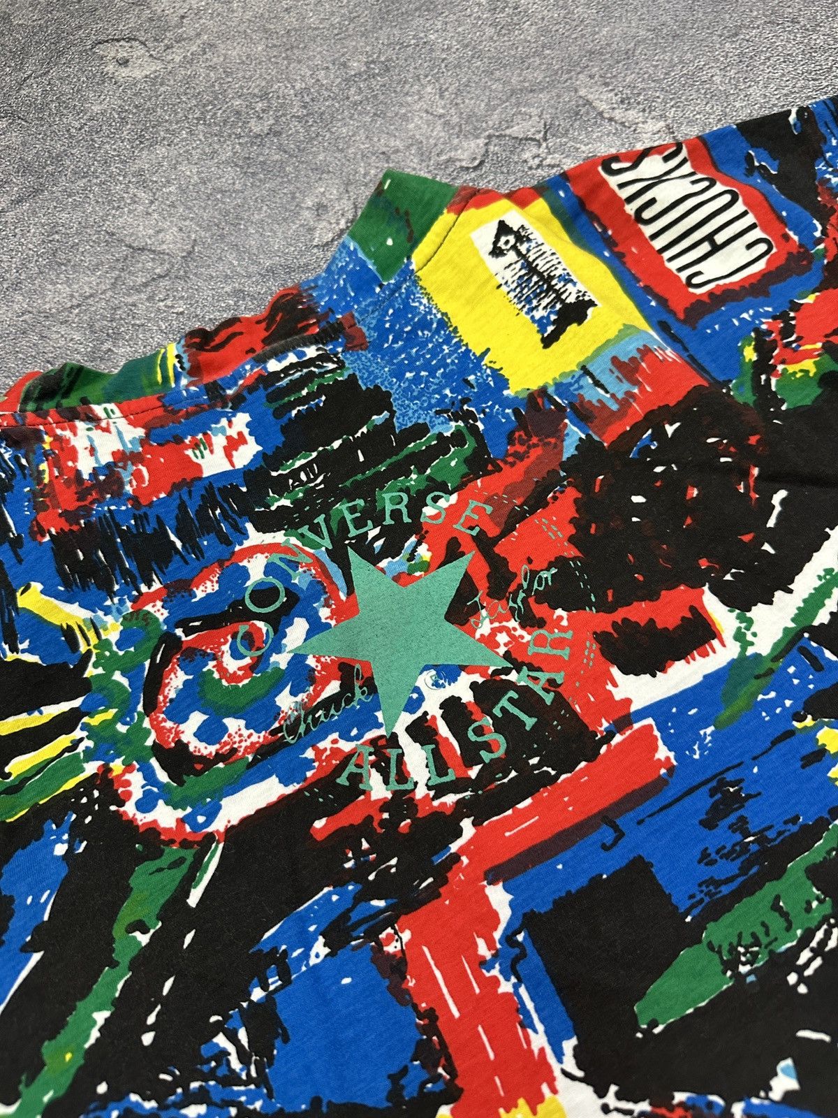 Converse Vintage 90s Converse All Over Print T-Shirt Graphic XL Size US XL / EU 56 / 4 - 11 Thumbnail