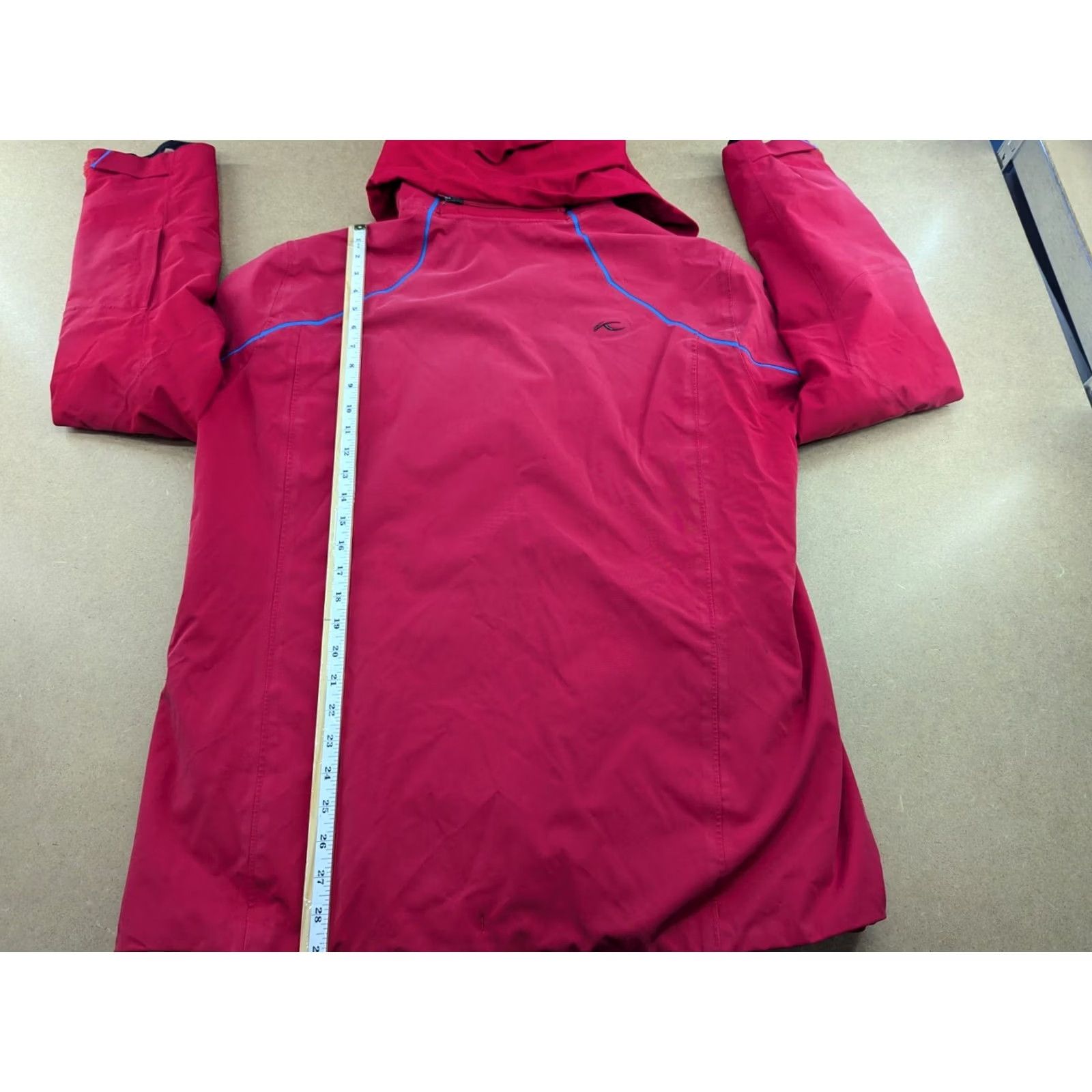 KJUS KJUS Sky Jacket Mens XL Thermo Ski Outdoor Hiking Red Hooded Water Resistant Waterproof Quick Dry Full Zip Activewear Ski Jacket Mens Red Hooded XL Size US XL / EU 56 / 4 - 3 Thumbnail