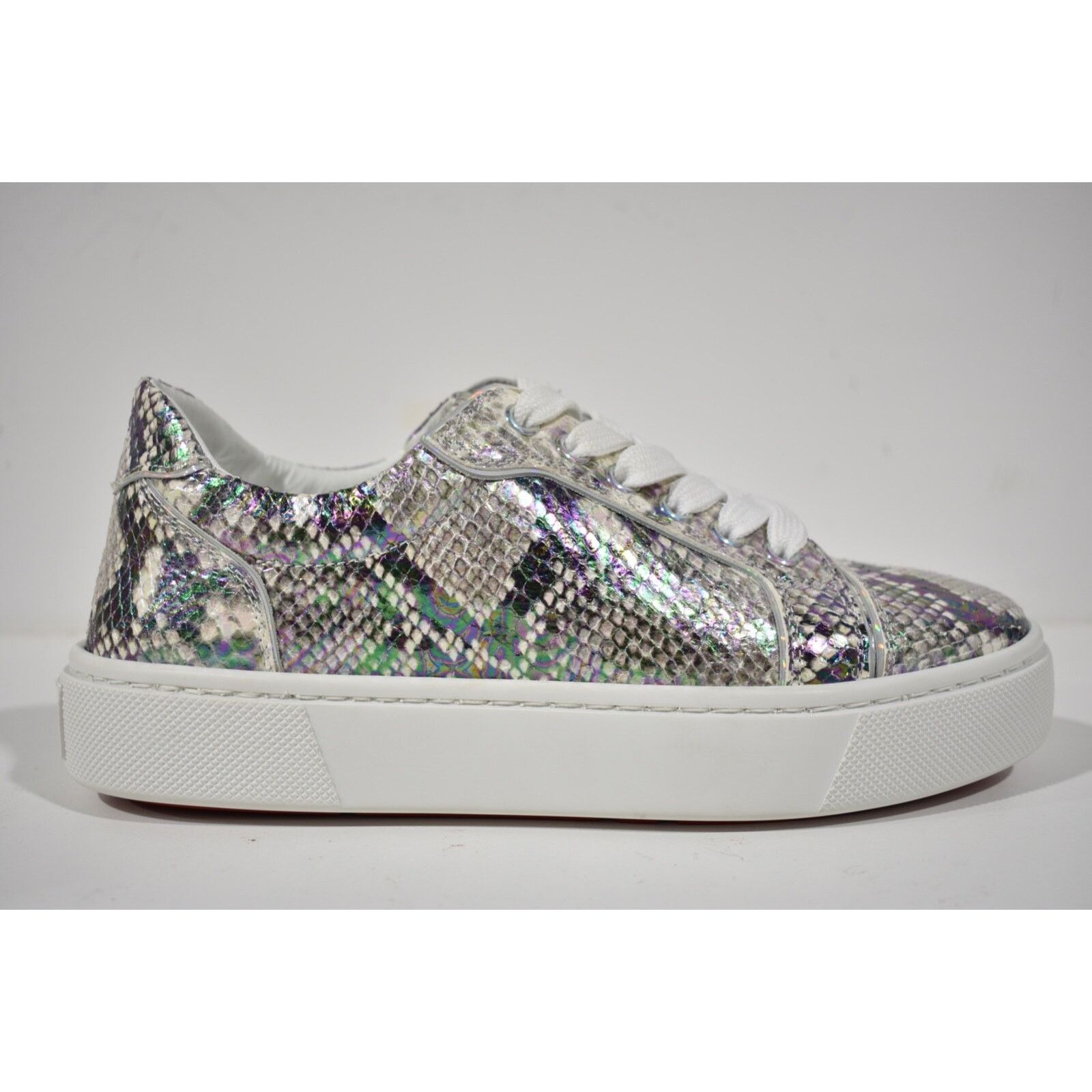 Christian Louboutin Christian Louboutin Flat Snake Lace Up Low Top Sneaker 38.5 Size US 8.5 / IT 38.5 - 2 Thumbnail