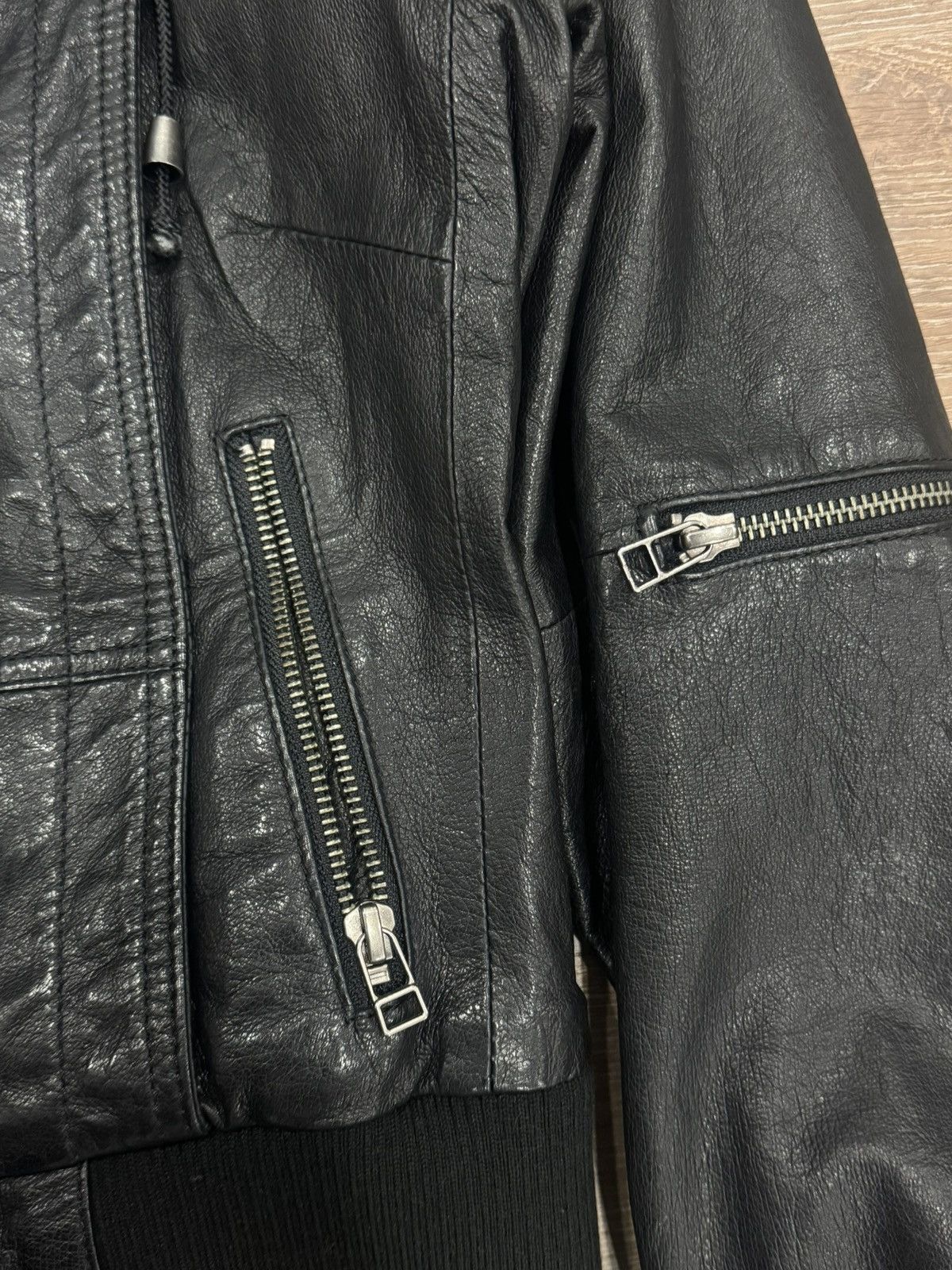 Danier Rare Danier Archive Studded Leather Biker Jacket with Hood Size XS / US 0-2 / IT 36-38 - 8 Thumbnail