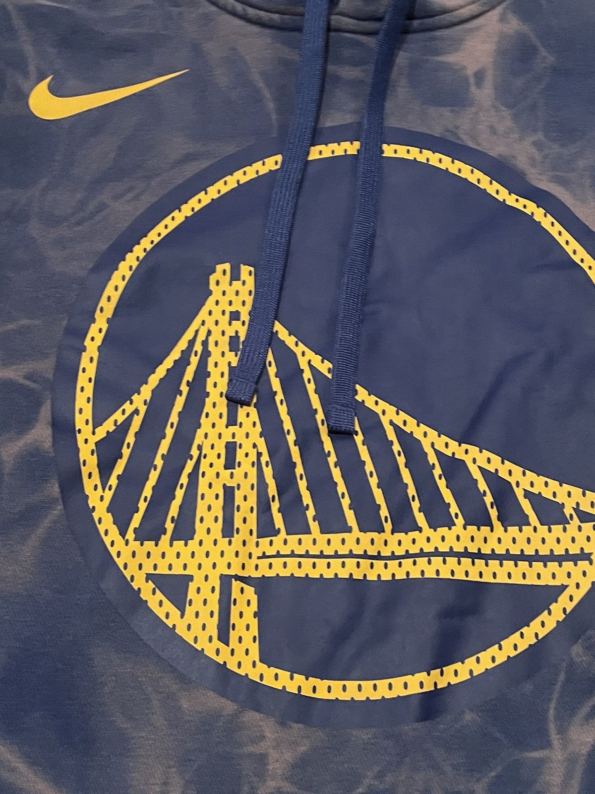 NBA × Nike Vintage Golden State Warriors Nike Hoodie Big Central Logo Size US S / EU 44-46 / 1 - 7 Thumbnail