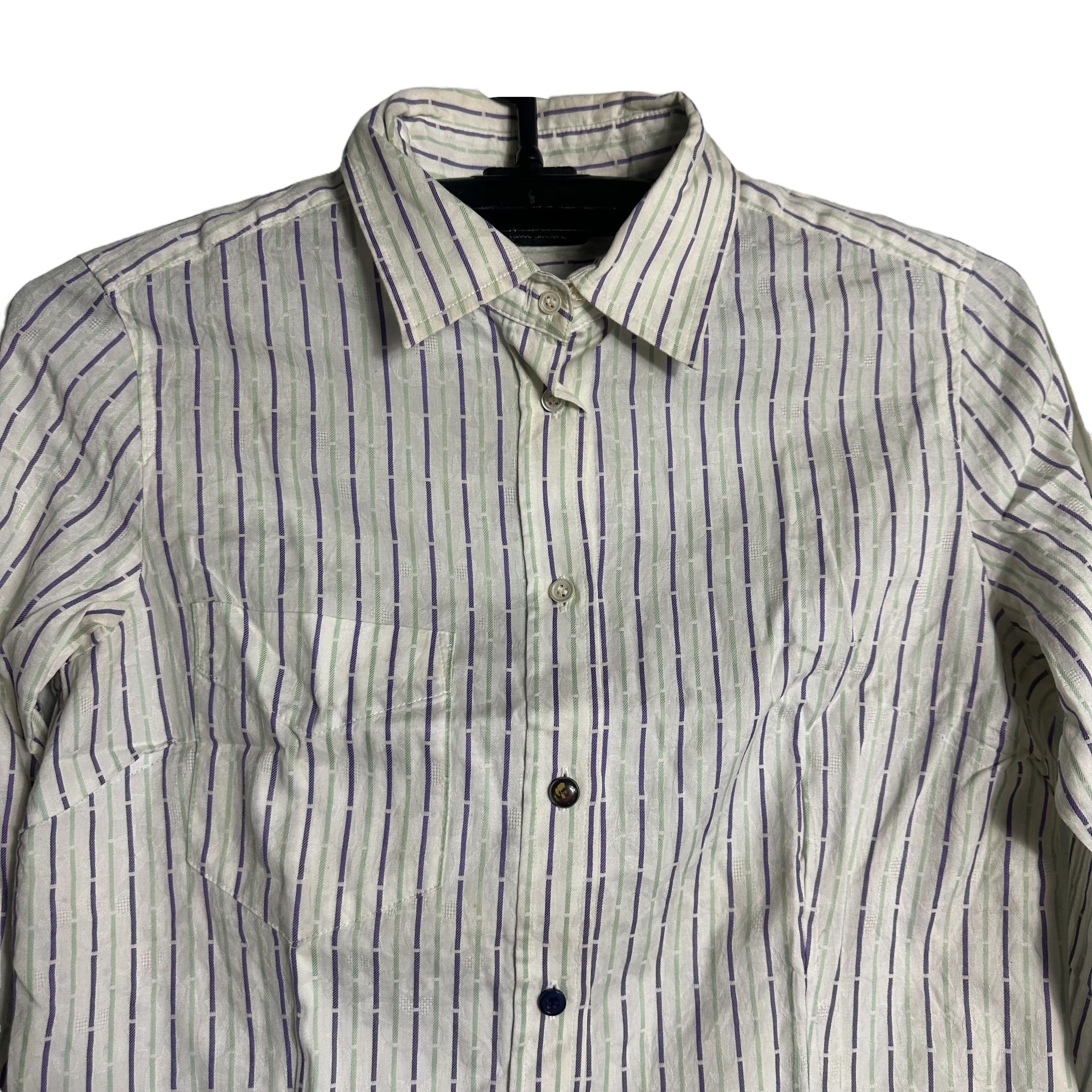 Paul Smith 🔥RARE🔥Paul Smith Black Label Stripes Button Up Shirt Size S / US 4 / IT 40 - 2 Thumbnail
