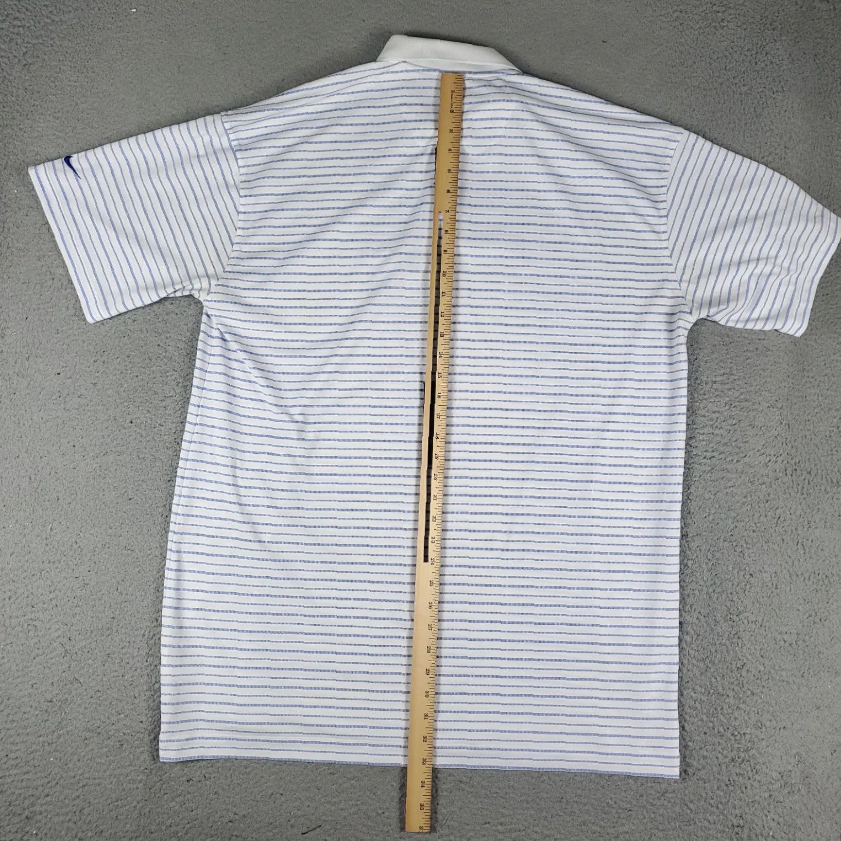 Nike Nike Polo Shirt Mens 2XL Blue Striped Swoosh Golf Casual Short Sleeve Shirt Size US XXL / EU 58 / 5 - 4 Thumbnail