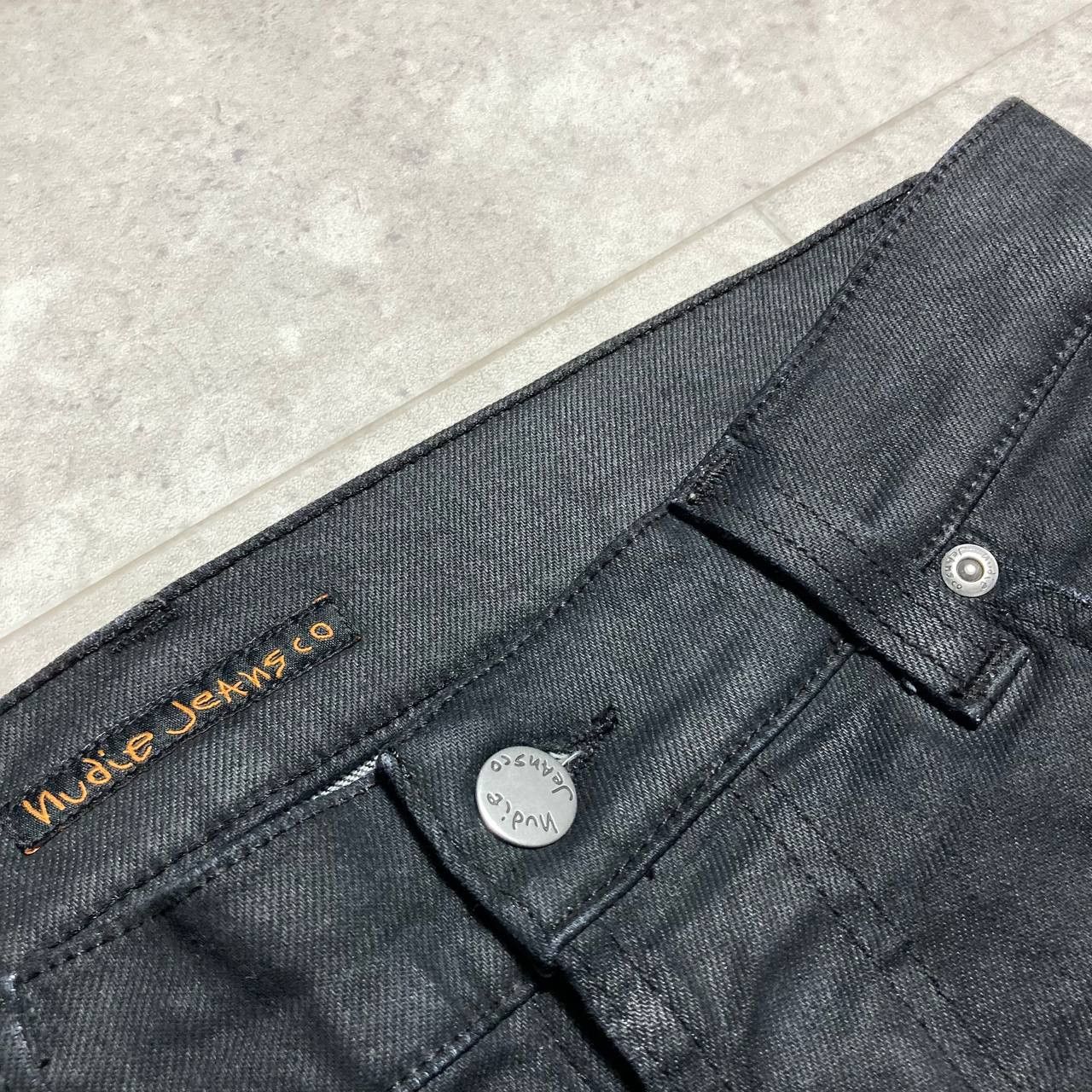 Nudie Jeans Nudie Jeans Thin Finn Back 2 Black 12Oz Selvage Size US 30 / EU 46 - 5 Thumbnail