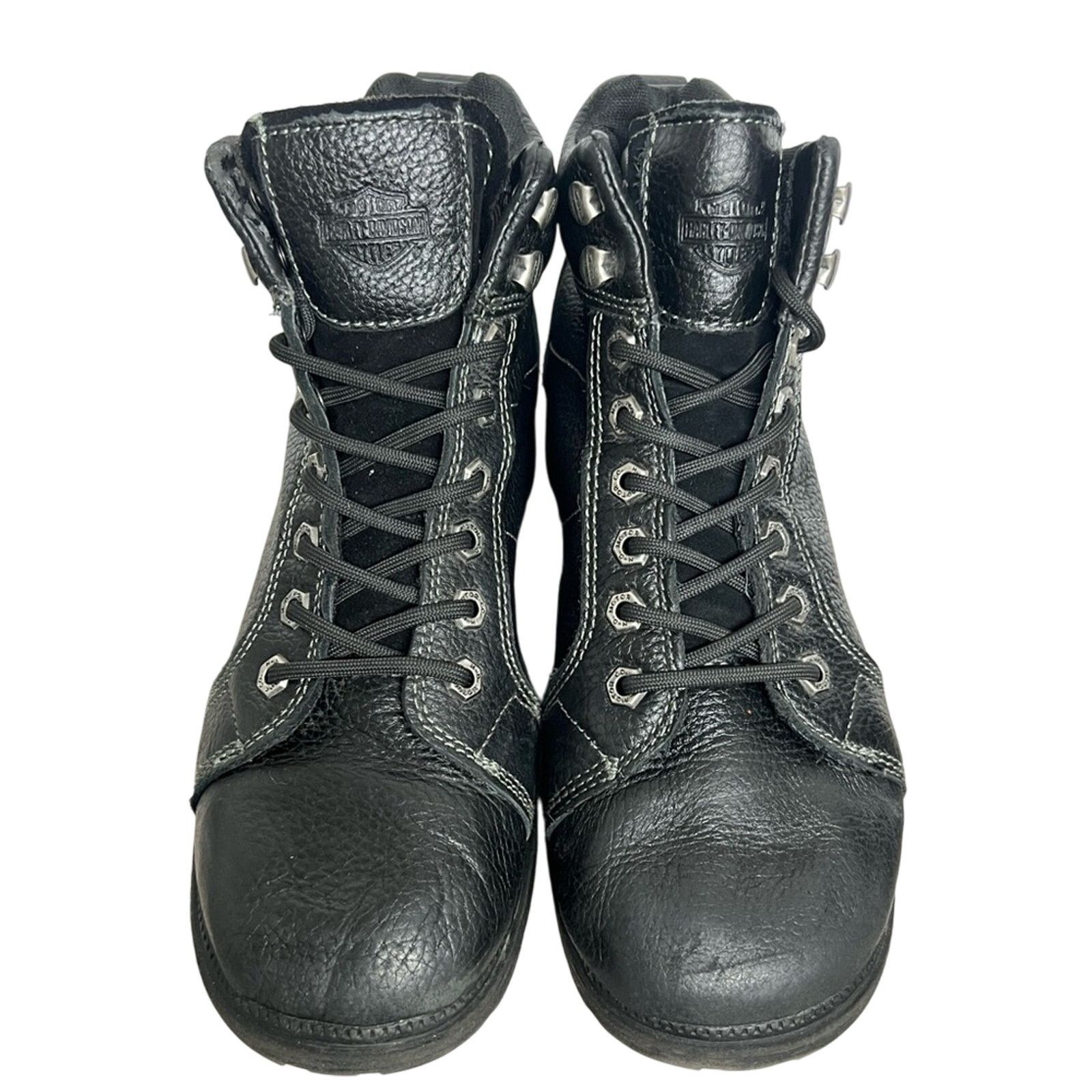 Harley Davidson Harley Davidson Womens Tyler 4-Inch Lace Chukka Boots Black Size US 11 / IT 41 - 4 Thumbnail