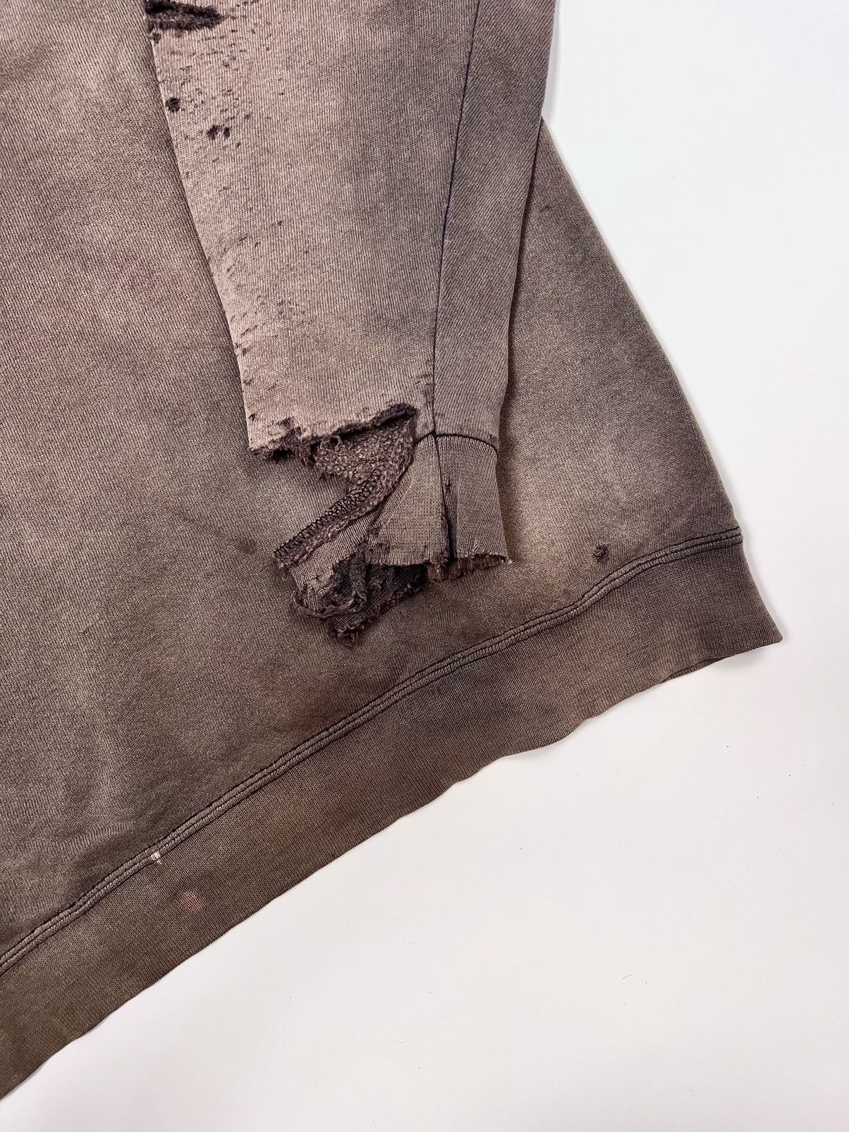 Nike 1990s Nike Bigswoosh Distressed Sweatshirt Destroyed Faded Size US M / EU 48-50 / 2 - 16 Thumbnail