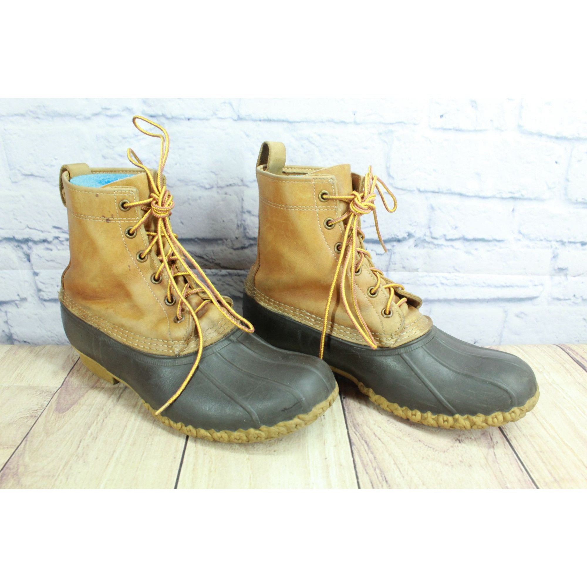 L.L. Bean LL Bean Men’s Brown Insulated Lace-Up Duck Boots Size 8 Size US 8 / EU 41 - 2 Thumbnail