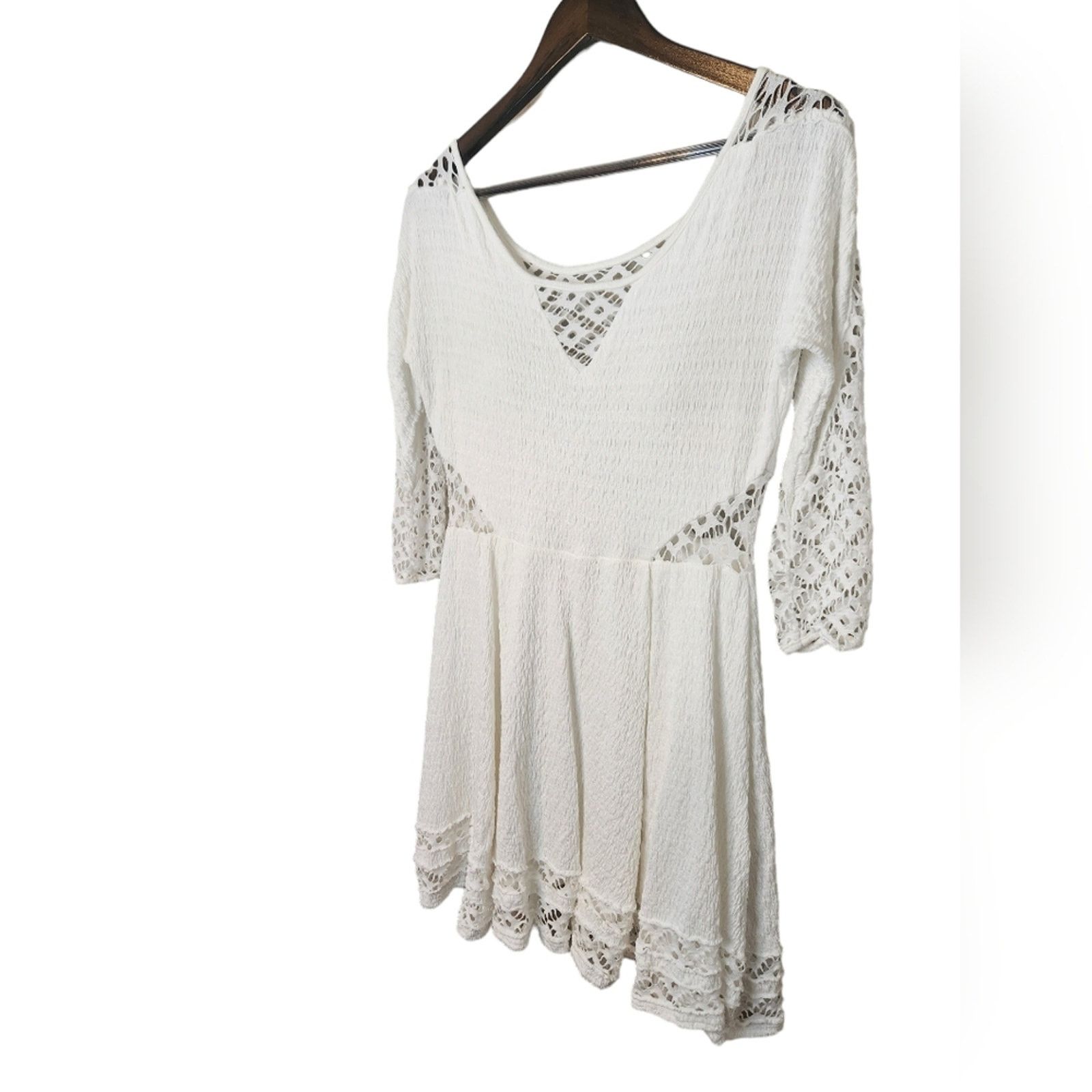 Free People Free People To the Point White crochet cut out dress Medium Size M / US 6-8 / IT 42-44 - 7 Thumbnail