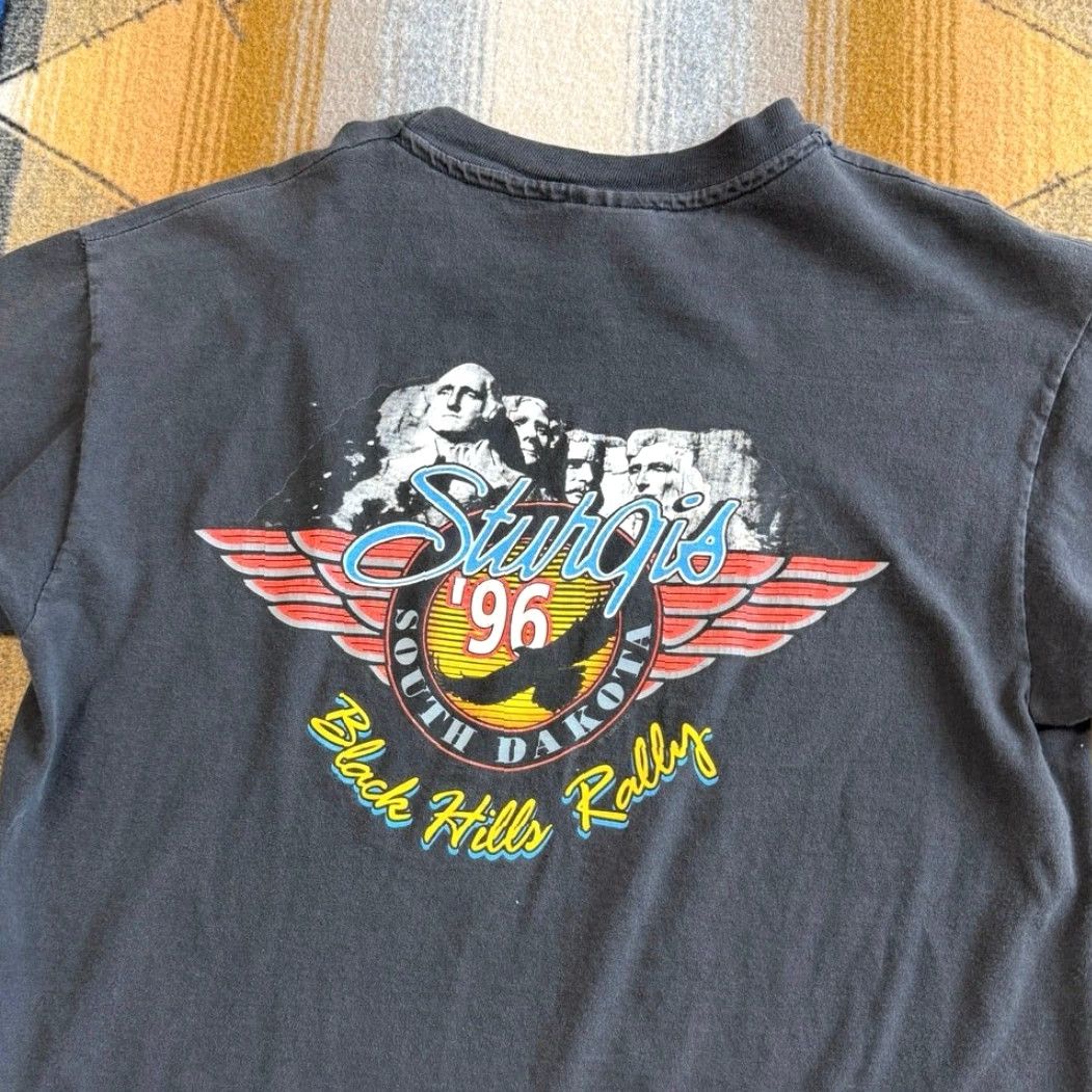 Harley Davidson VINTAGE Harley Davidson Sturgis 1996 Biker T-Shirt Size L USA Size US L / EU 52-54 / 3 - 7 Thumbnail