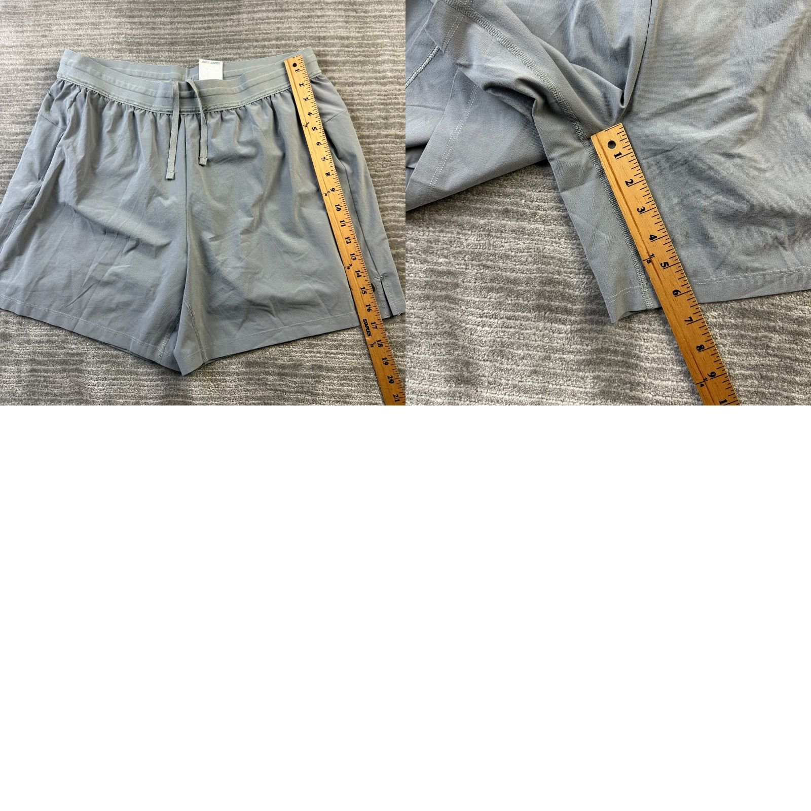 Nike Nike Yoga Shorts Mens 2XL Gray 6" Inseam Dri-Fit Flex 2 in 1 Athletic Breathable Lined Elastic Waist Shorts Size US 39 - 8 Thumbnail