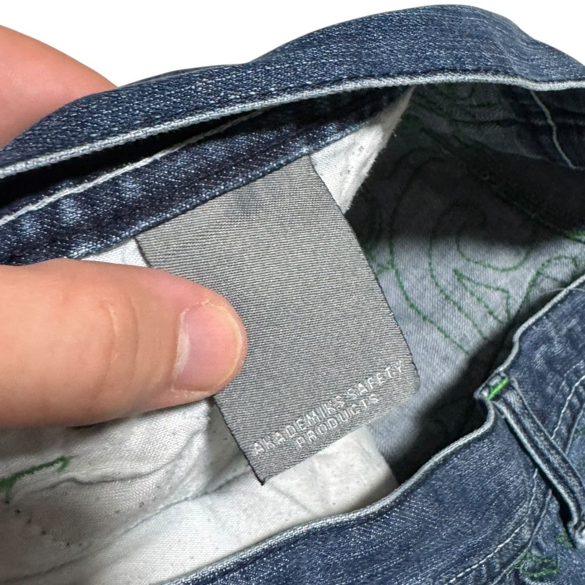 Akademiks Akademiks Baggy Green Embroidered Y2K Jeans Men’s 36x31.5 Size US 36 / EU 52 - 9 Thumbnail