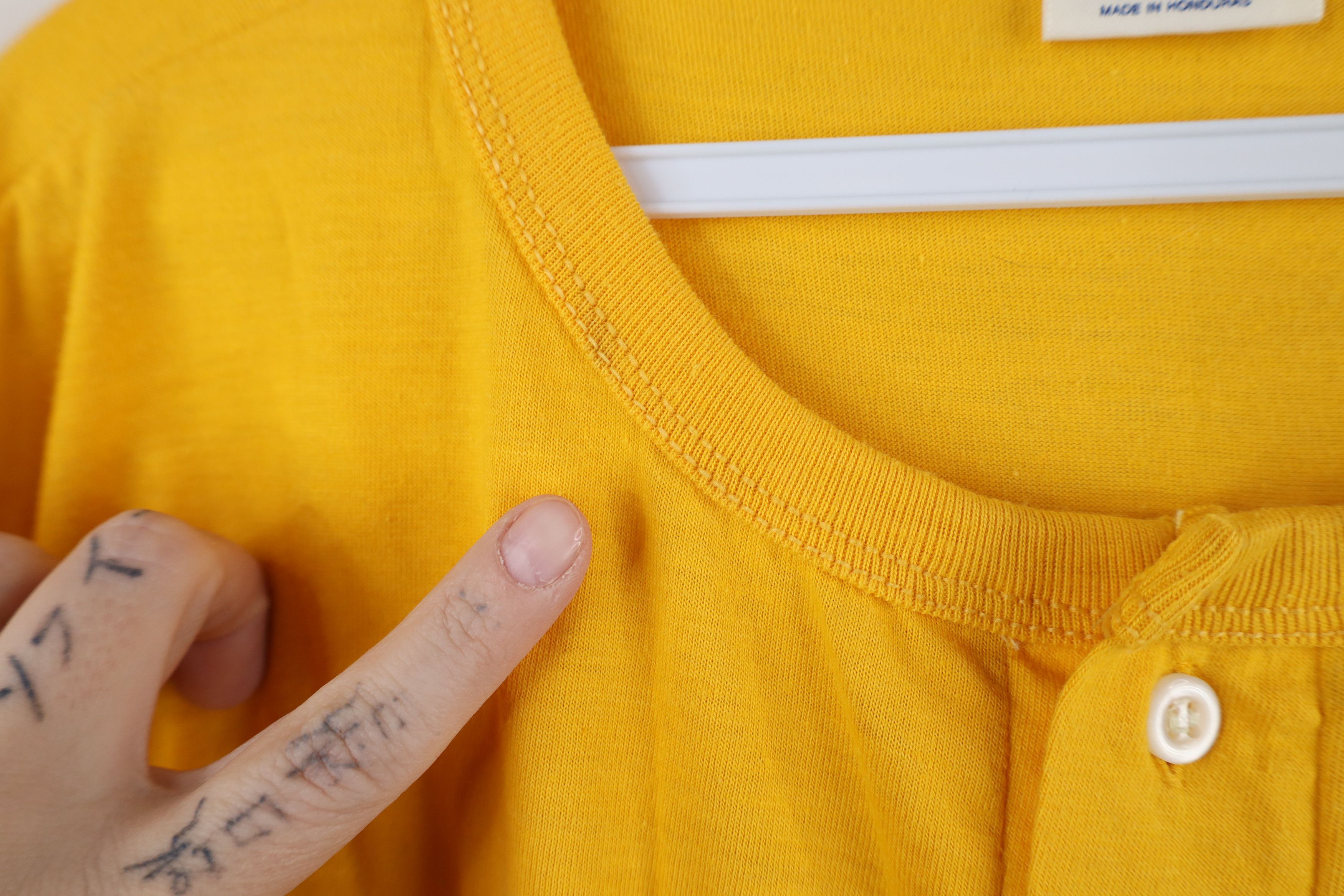 Vintage Vintage 90s Streetwear Blank Short Sleeve Henley T-Shirt Size US XL / EU 56 / 4 - 6 Thumbnail