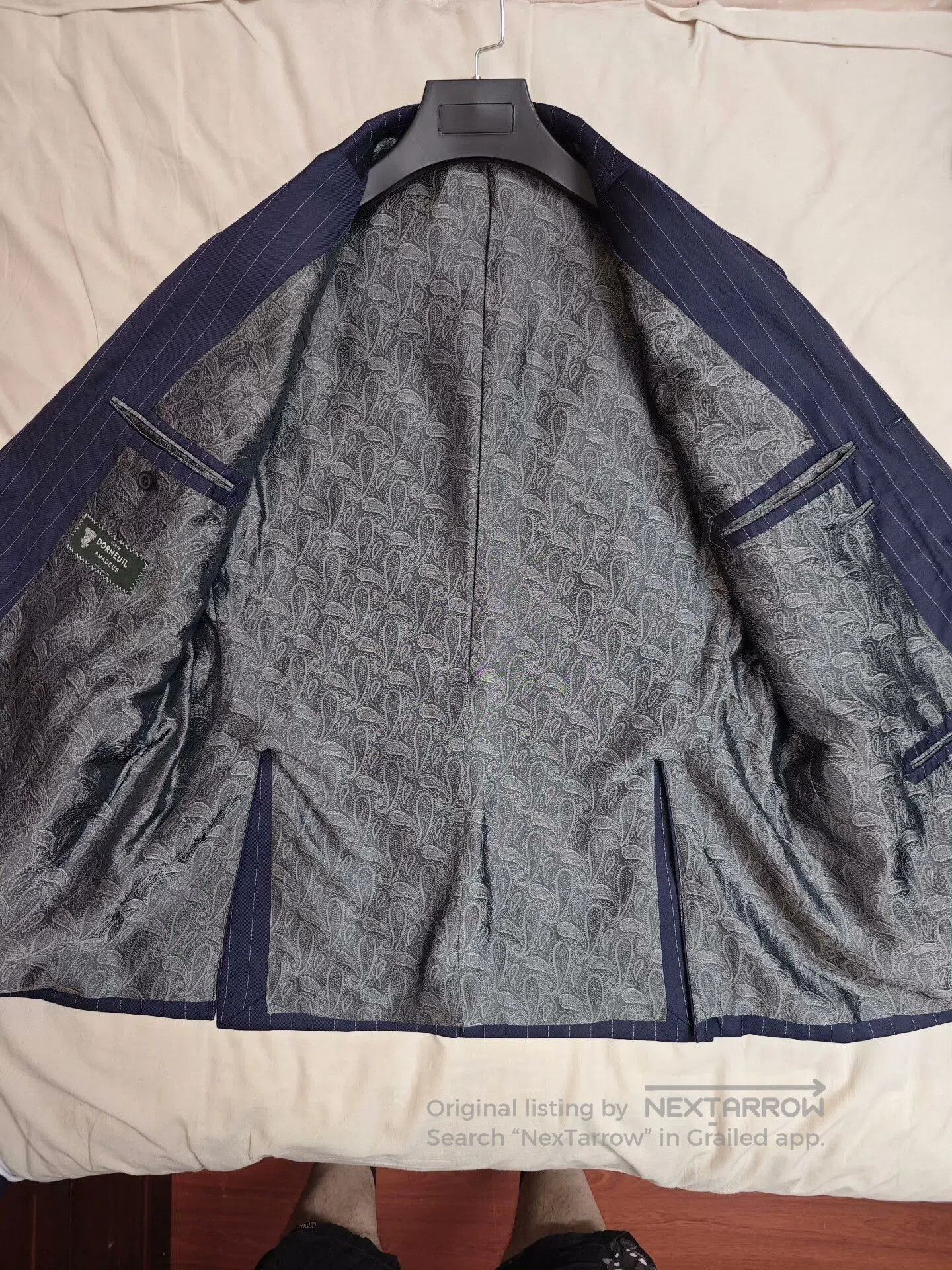 Japanese Brand Dormeuil Wool-Linen Custom Jacket. Size US L / EU 52-54 / 3 - 6 Thumbnail