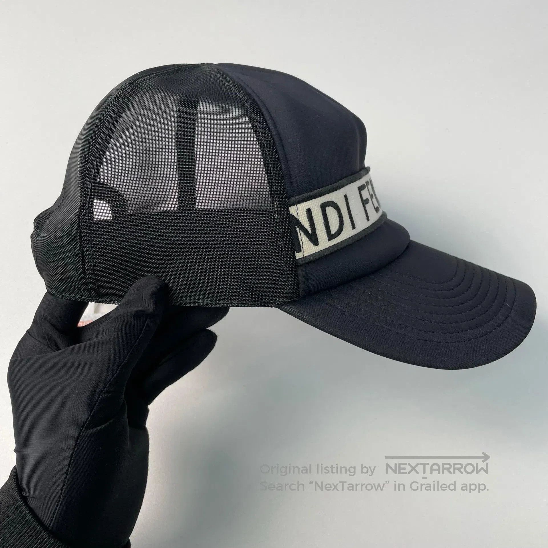 Fendi FENDI Black Letter Logo Baseball Cap| Size ONE SIZE - 8 Thumbnail