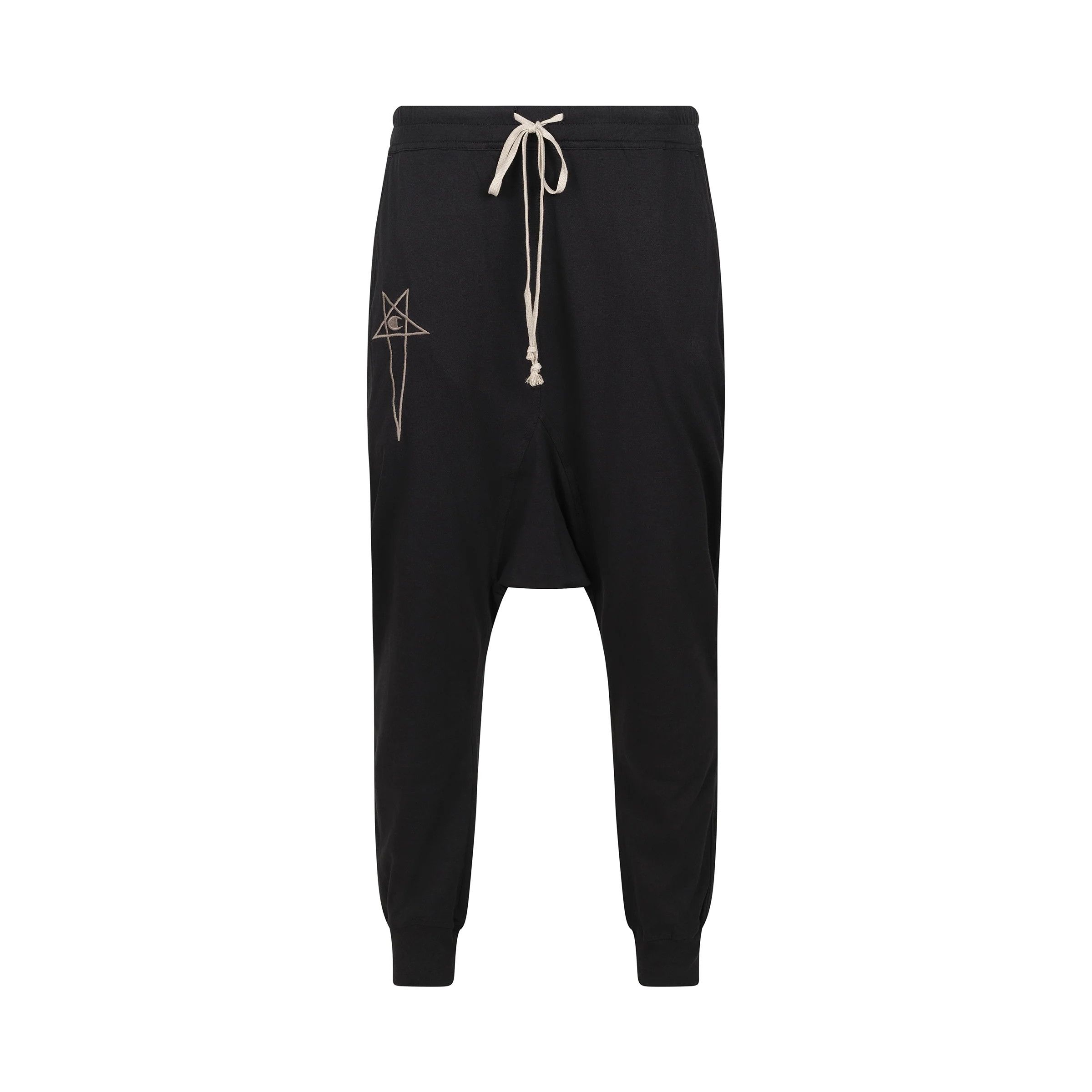 Rick Owens o1mris0824 Drawstring Pants in Black Size US 30 / EU 46 - 1 Thumbnail