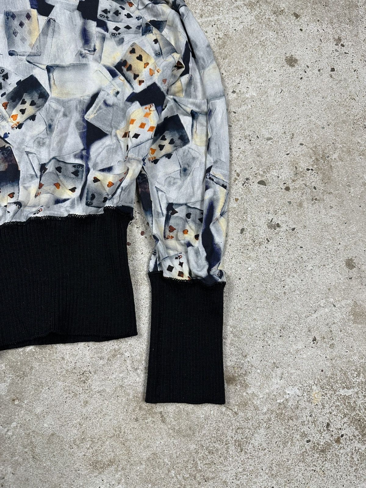 Jean Paul Gaultier Vintage 90s Jean Paul Gaultier Soleil Viscose Cards Top Size S / US 4 / IT 40 - 3 Thumbnail