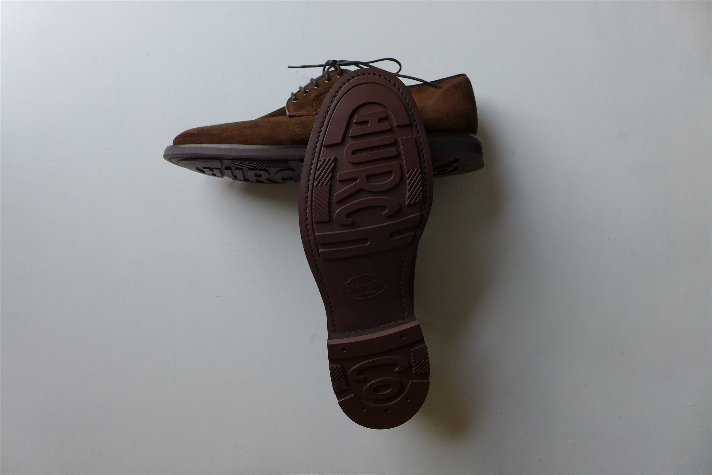 Church's n/a Churchs Bestone Derby Shoes - Sigar Castoro Suede Size US 11.5 / EU 44-45 - 14 Thumbnail