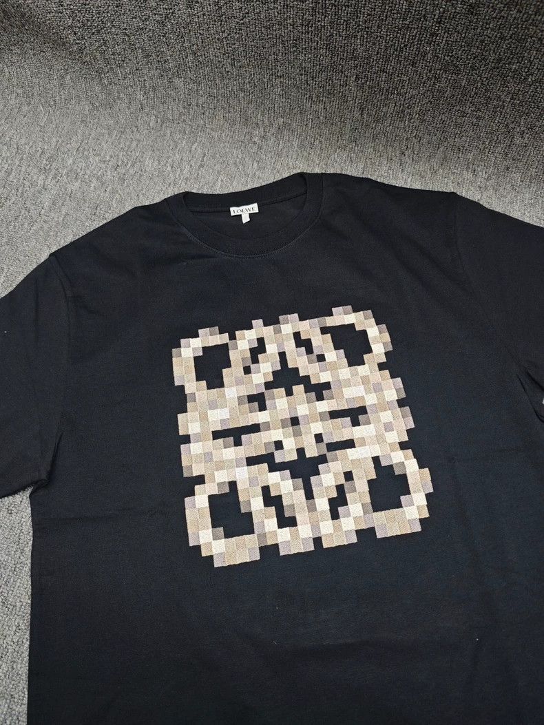 Loewe LOEWE Pixel Pattern Embroidered Loose T-Shirt - dmc Size US XS / EU 42 / 0 - 1 Thumbnail