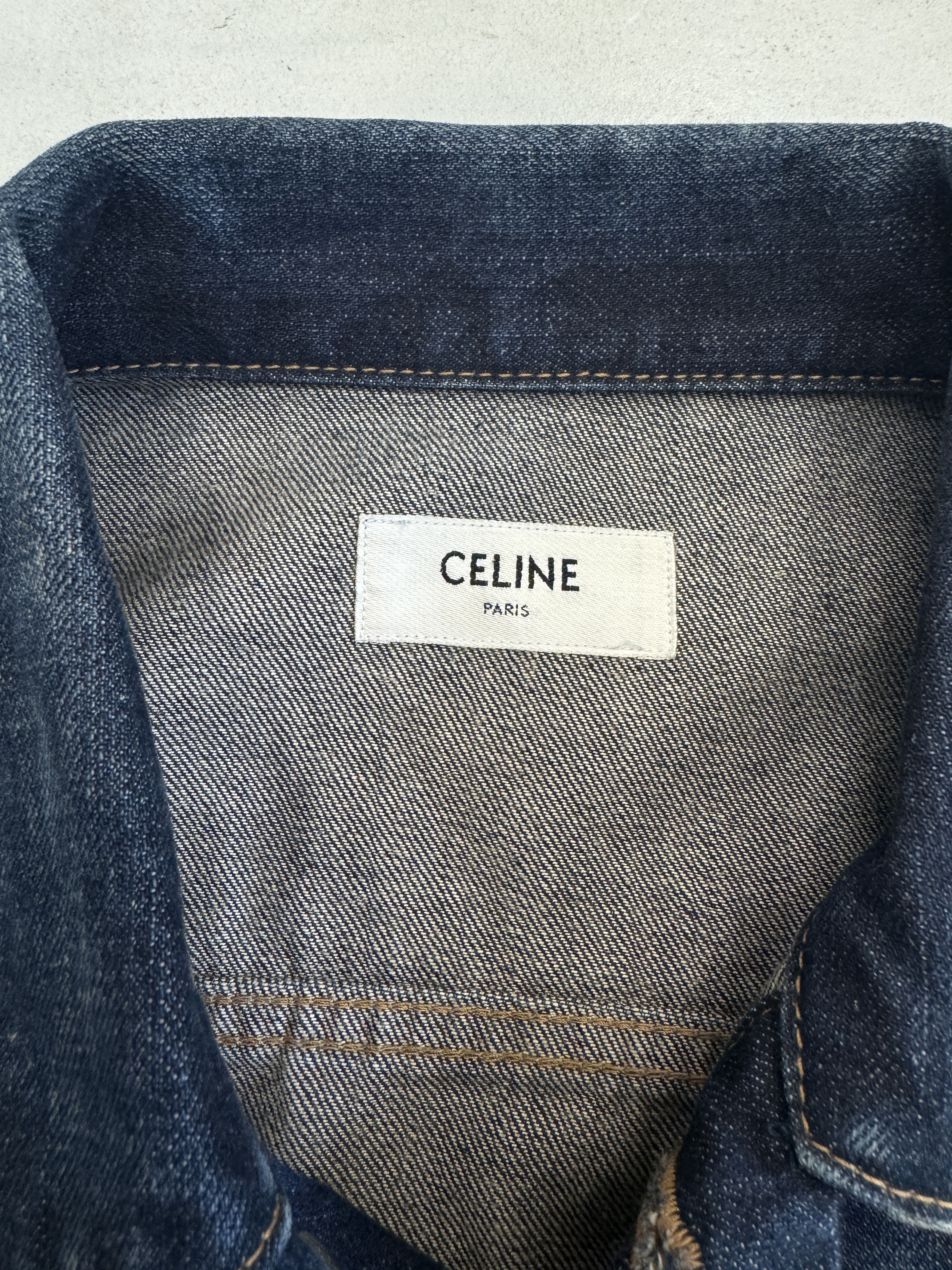 Celine 2020 Hedi Slimane collection faded denim jacket Size US XS / EU 42 / 0 - 3 Thumbnail