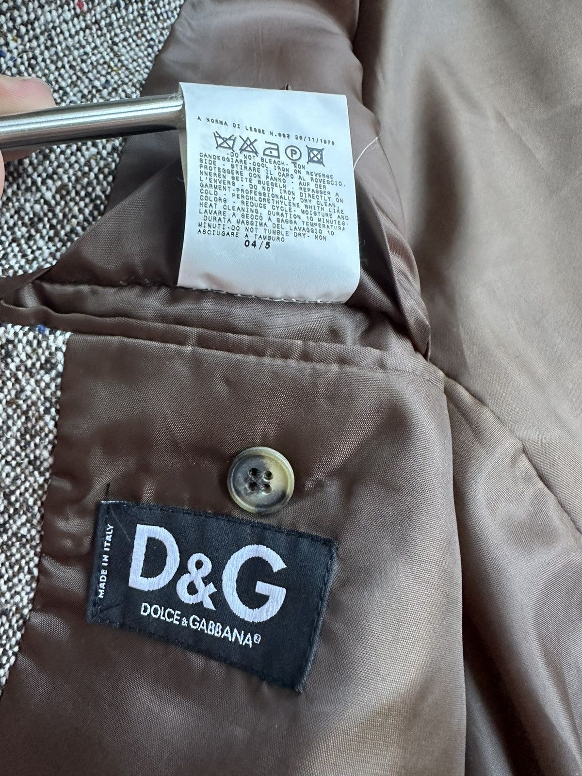 Dolce & Gabbana D&G Dolce & Gabbana tweed suit jacket 48 Medium slim cut Size 38R - 25 Thumbnail