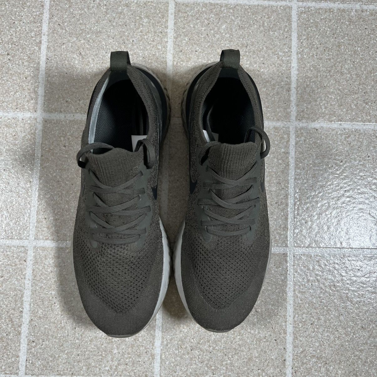 Nike Nike Epic React Flyknit Olive/Mineral Spruce, Size 10, Size US 10 / EU 43 - 2 Thumbnail