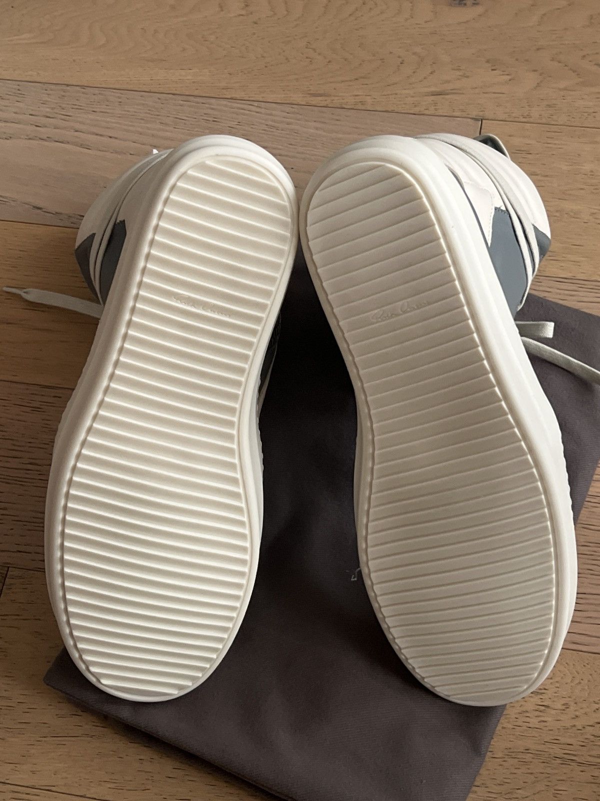 Rick Owens Rick Owens Gray Concordians Geobasket Sneakers Size US 12.5 / EU 45-46 - 6 Thumbnail