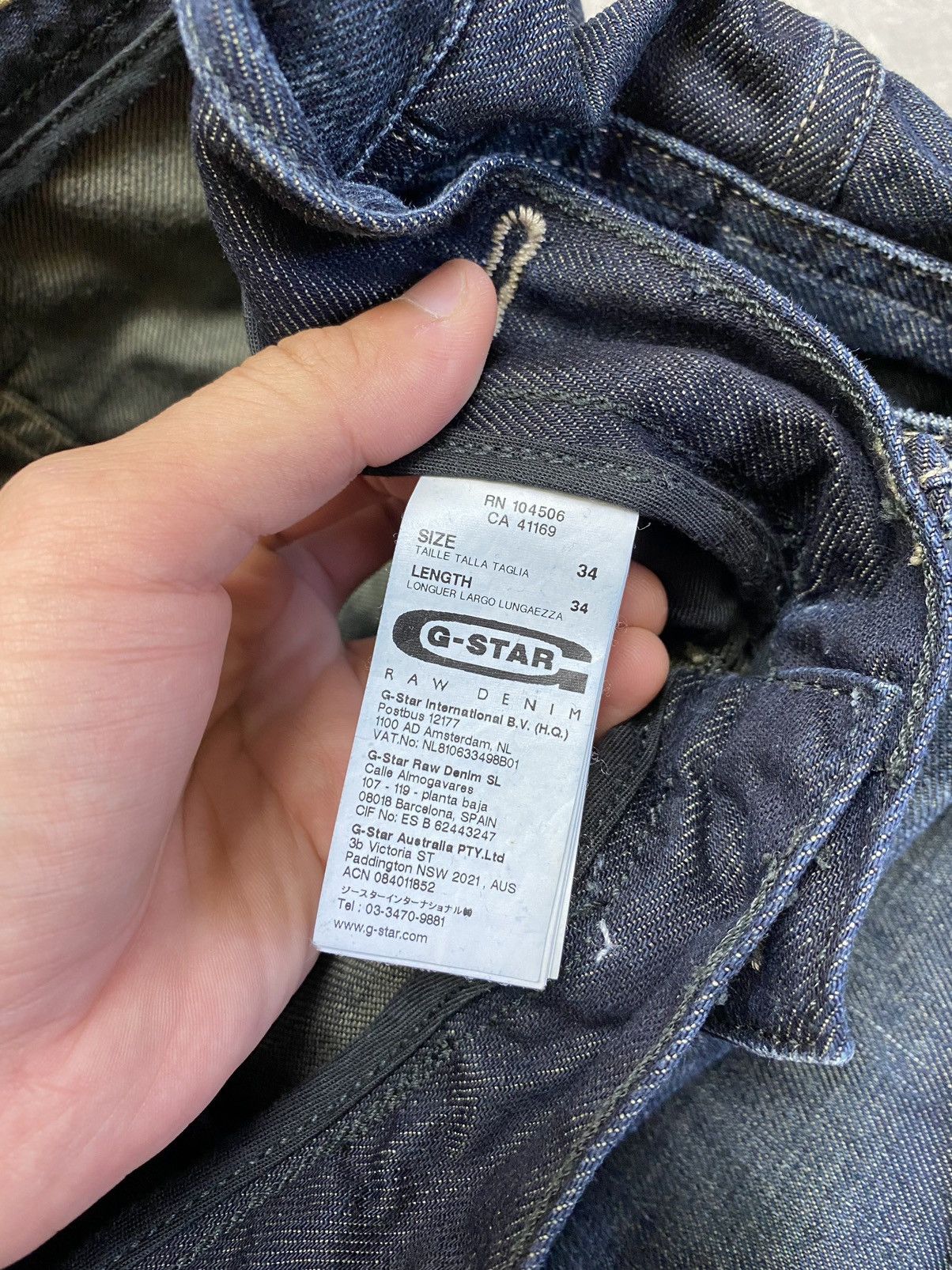 G-Star × Vintage Vintage G Star Raw Denim Biker Cargo Double Knee Pants Size US 34 / EU 50 - 16 Thumbnail