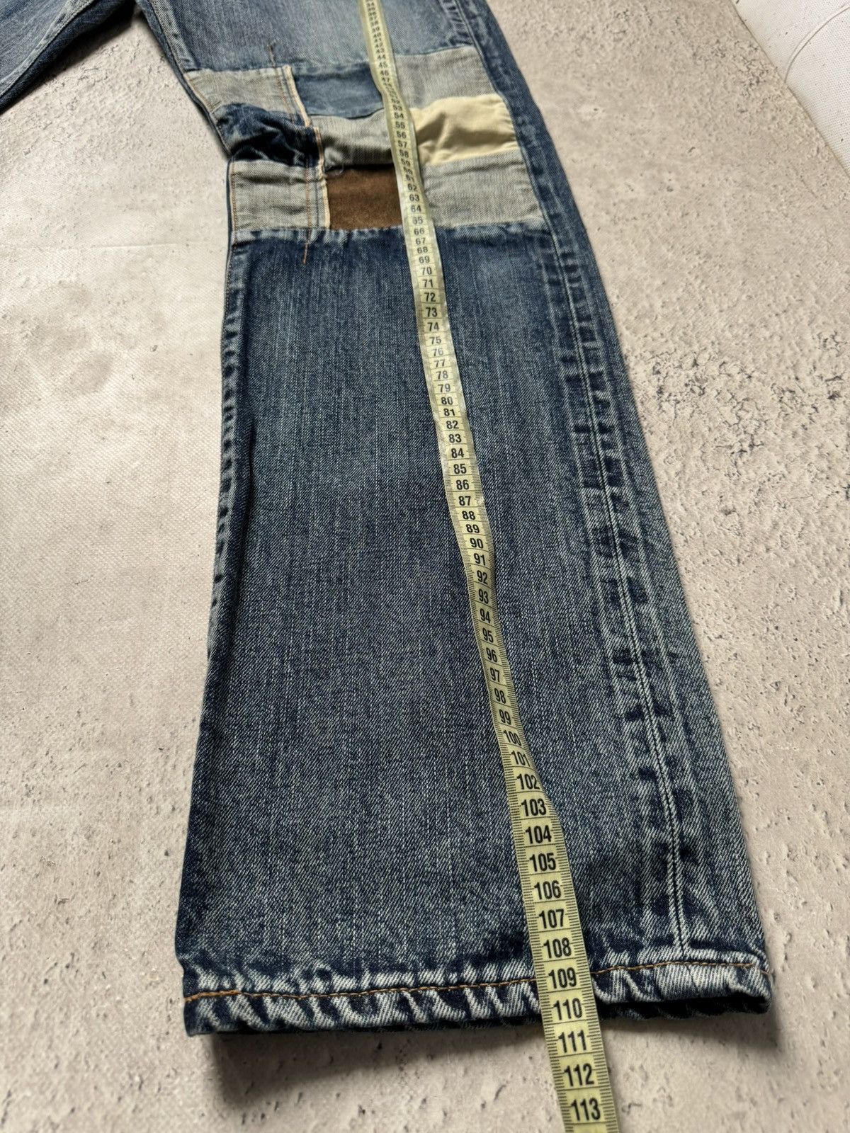 Edwin Edwin selvage patchwork japanese jeans pants Size US 31 - 13 Thumbnail