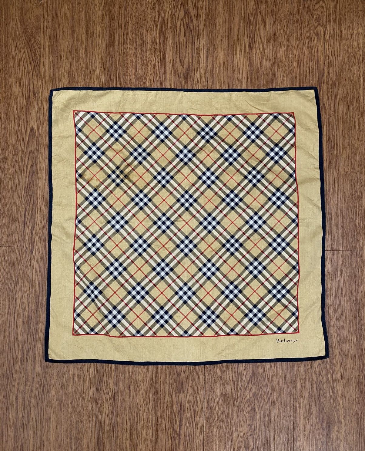 Burberry Vintage Burberry Bandana / Handkerchief / Neckerchief Size ONE SIZE - 1 Thumbnail