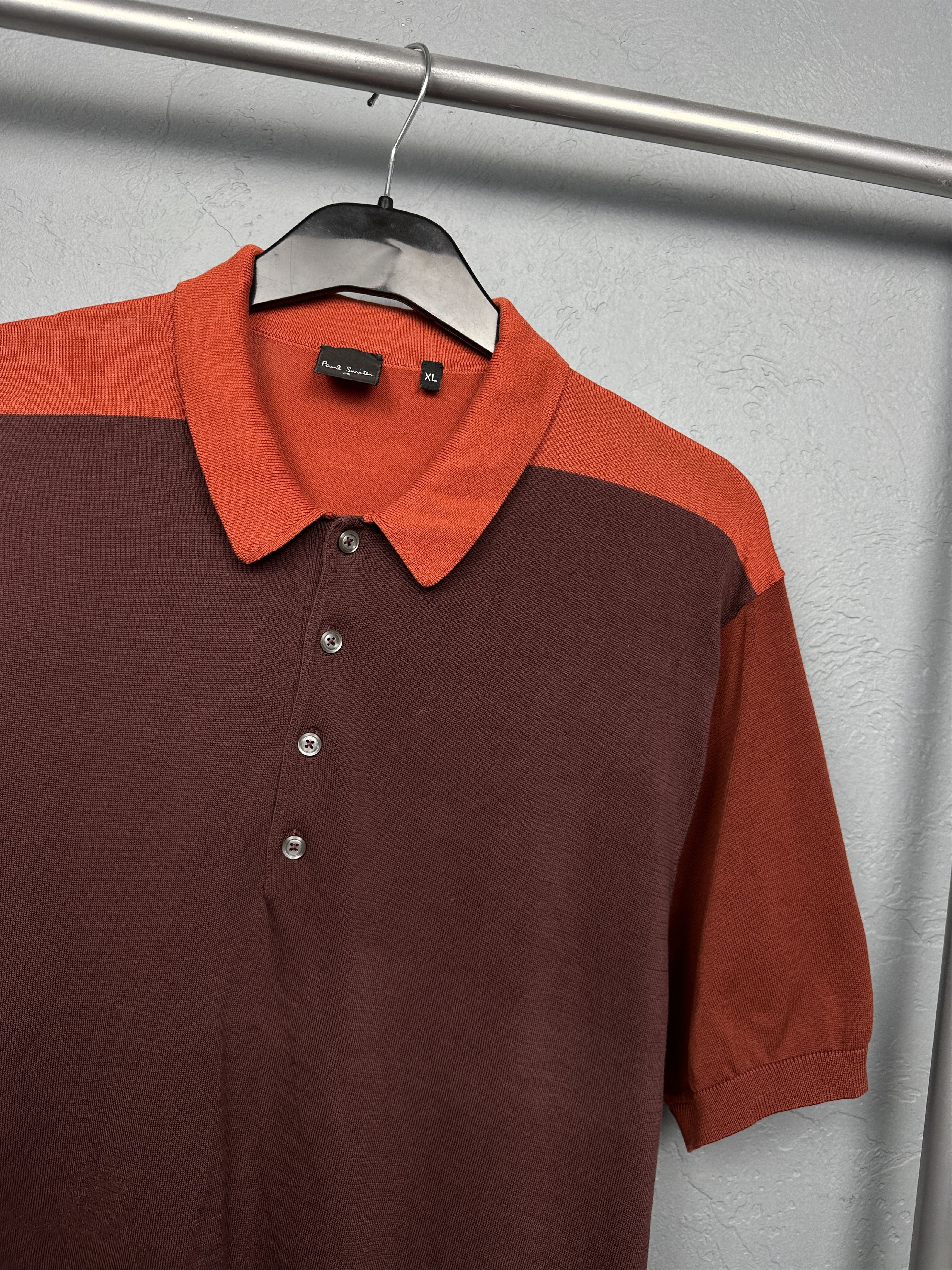 Paul Smith Paul Smith Mens Knit Polo Shirt Size US XL / EU 56 / 4 - 2 Thumbnail