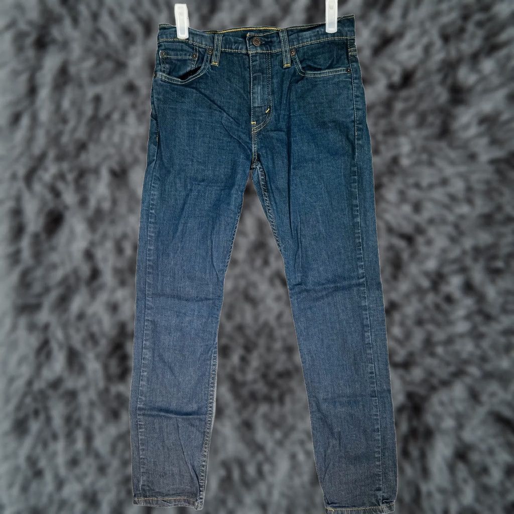 Levi's Levi's 511 Jeans Mens 29x30 Blue Medium Wash Slim Taper Stretch Denim Mid Rise Denim Bottoms 5-Pocket Logo Zipper Size US 29 - 1 Thumbnail