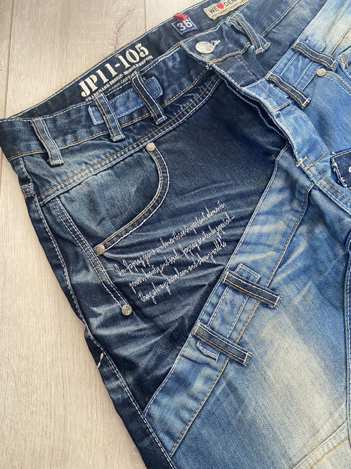 Japanese Brand Vintage Japrag Japanese Avant Garde Jeans Denim Rare Faded Size US 36 / EU 52 - 20 Thumbnail
