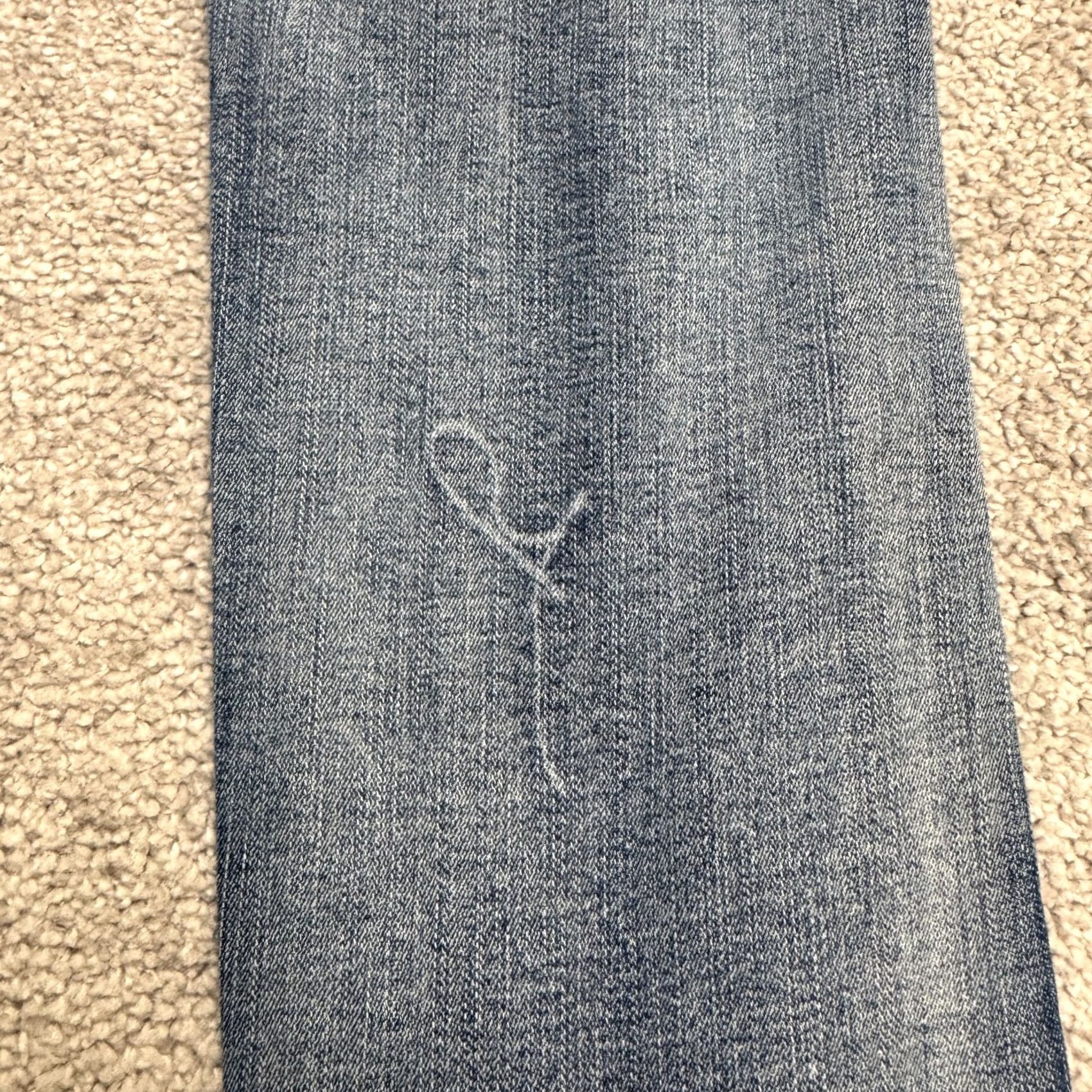 Vintage Telepatia Denim Jeans Women 27x24 High Rise Cropped Distressed Blue 5-Pocket City Streetwear Modern Casual Size 27" / US 4 / IT 40 - 6 Thumbnail