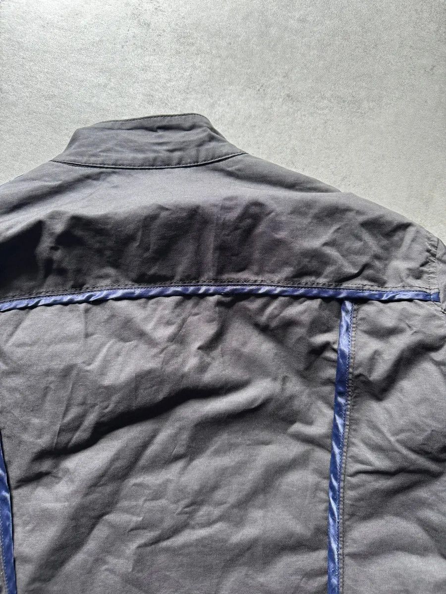 2000s Moschino Black Light Racing Utility Jacket
