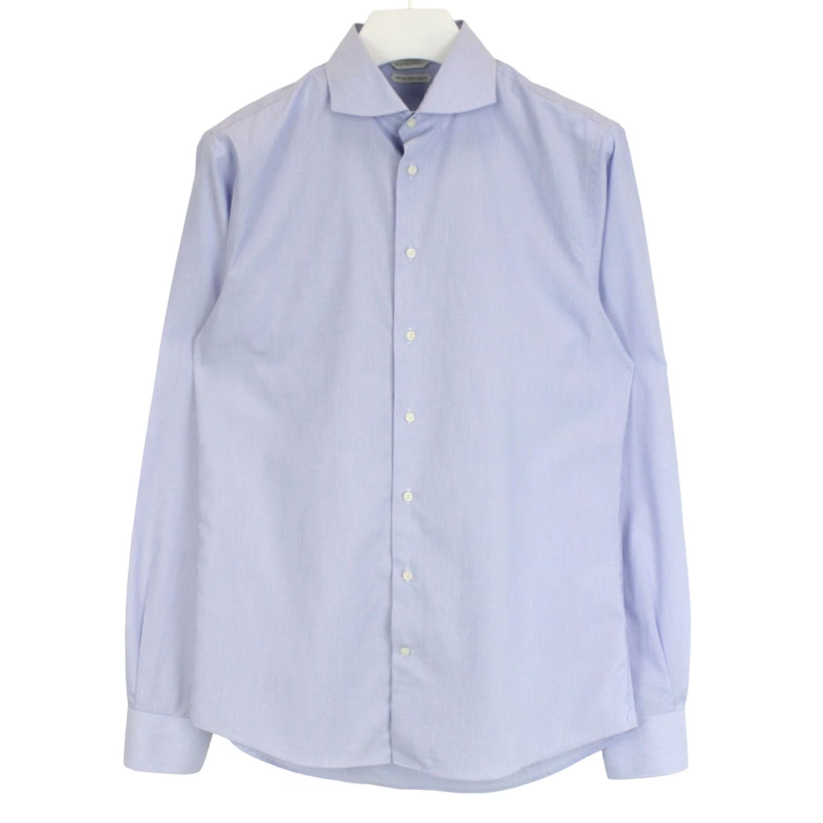 Suitsupply Suitsupply Dress Shirt Extra Slim Fit 41-7 / 16L Cutaway Collar Blue, Men's, Pinstripe, Button-Up, Formal, Business Size 42R - 2 Thumbnail