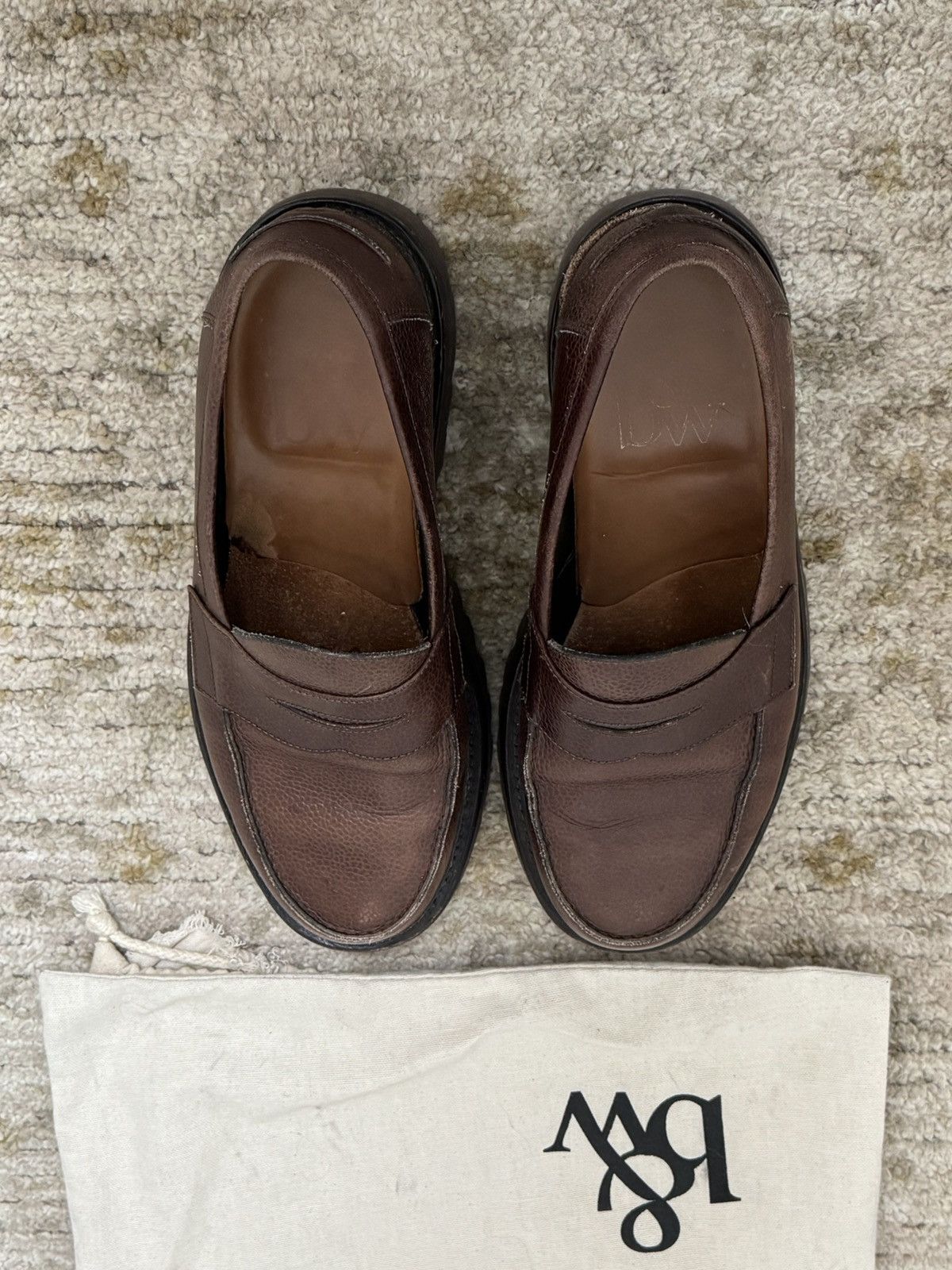 Blackstock & Weber Ellis Penny Loafer, Lug sole, Brown/Chocolate Size US 8 / EU 41 - 5 Thumbnail